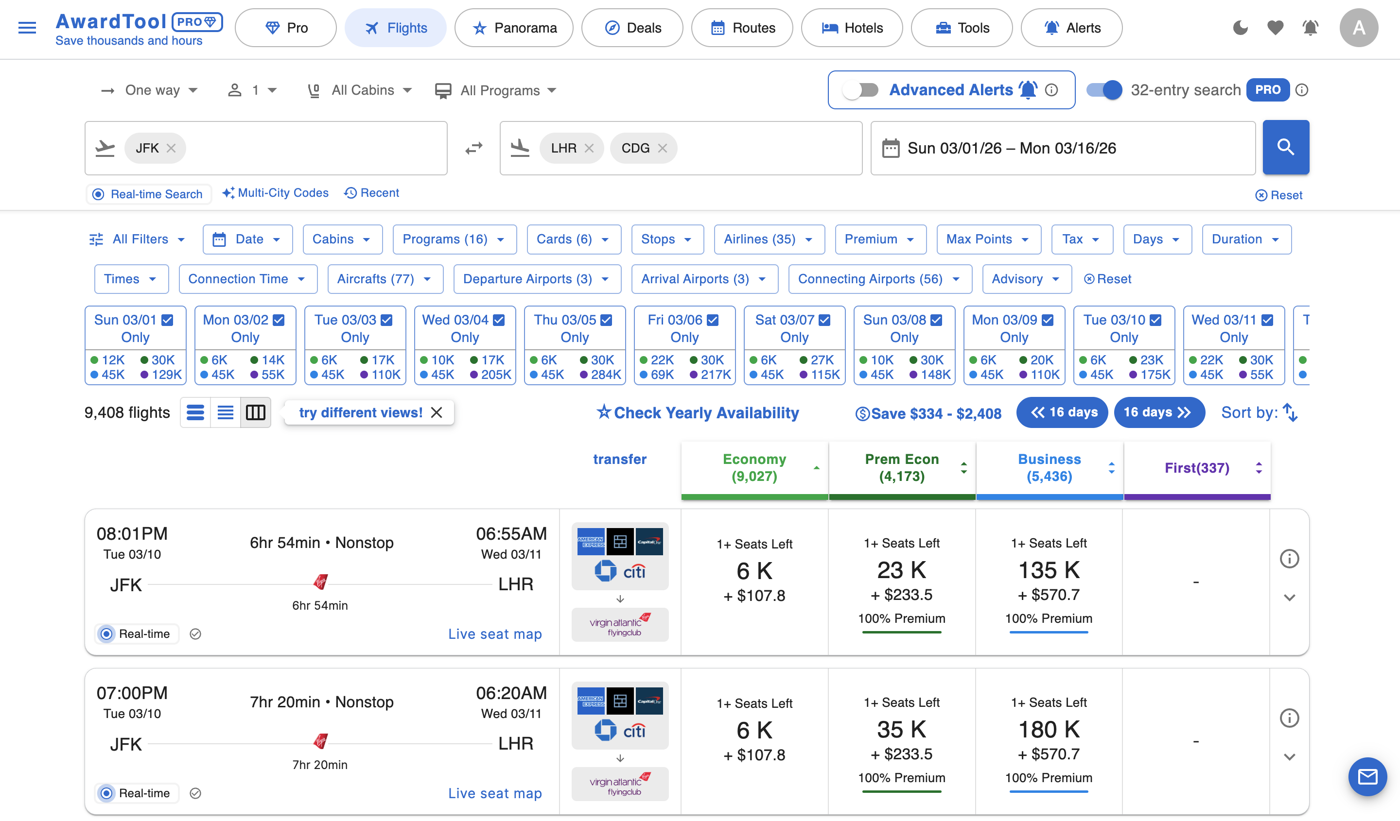 Award Tool Pro Search