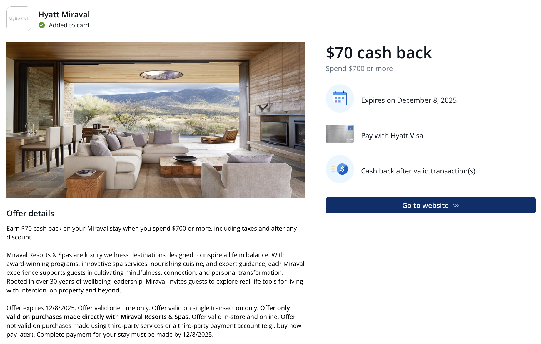 Chase Offer Miraval Chase Offer Miraval