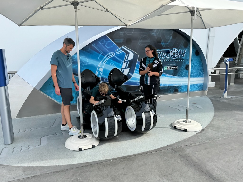 Disney World Tron test seat