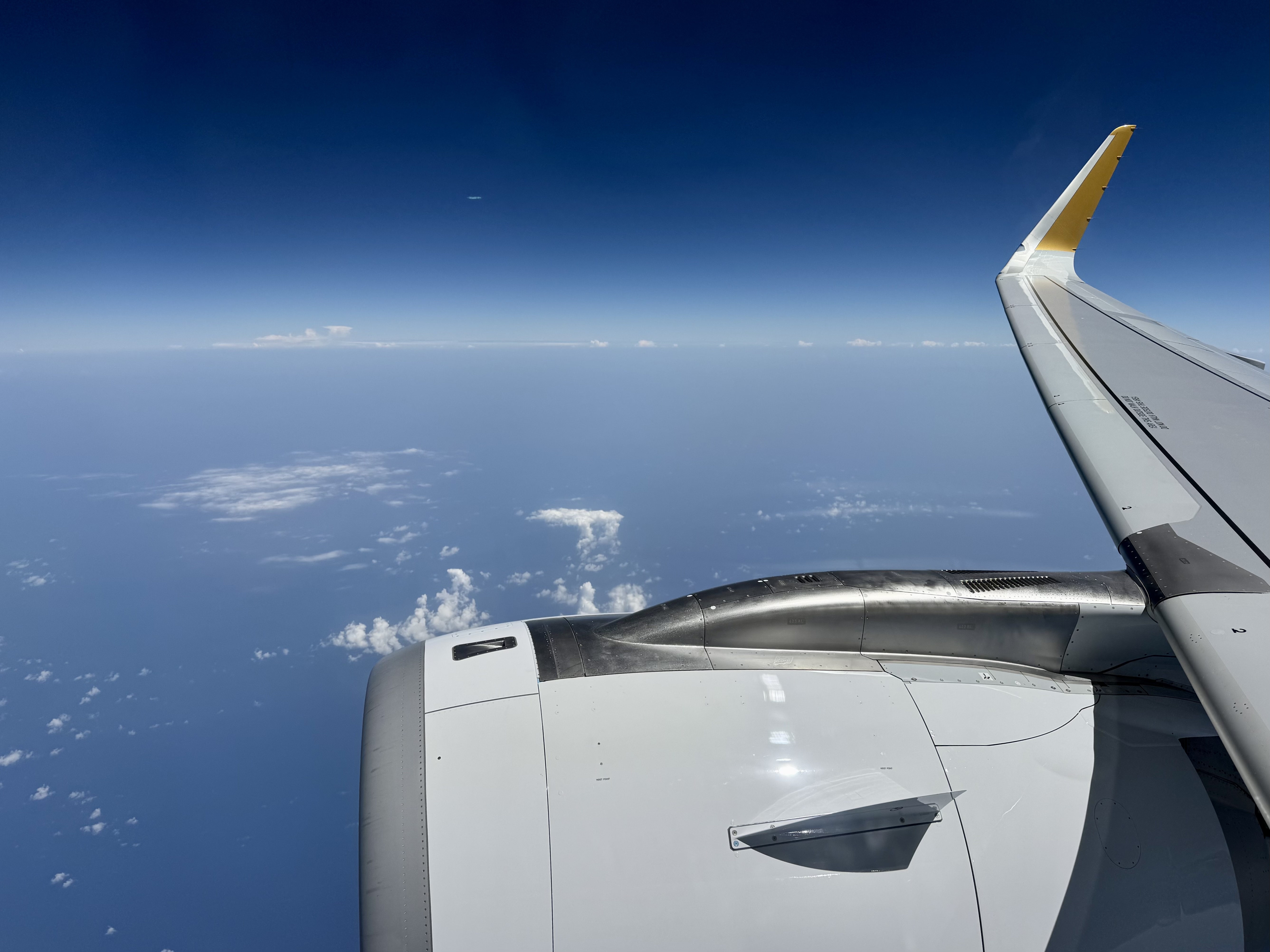 Etihad Airbus A321LR business class window view