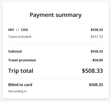 IAH CDG Chase Travel IAH CDG Chase Travel