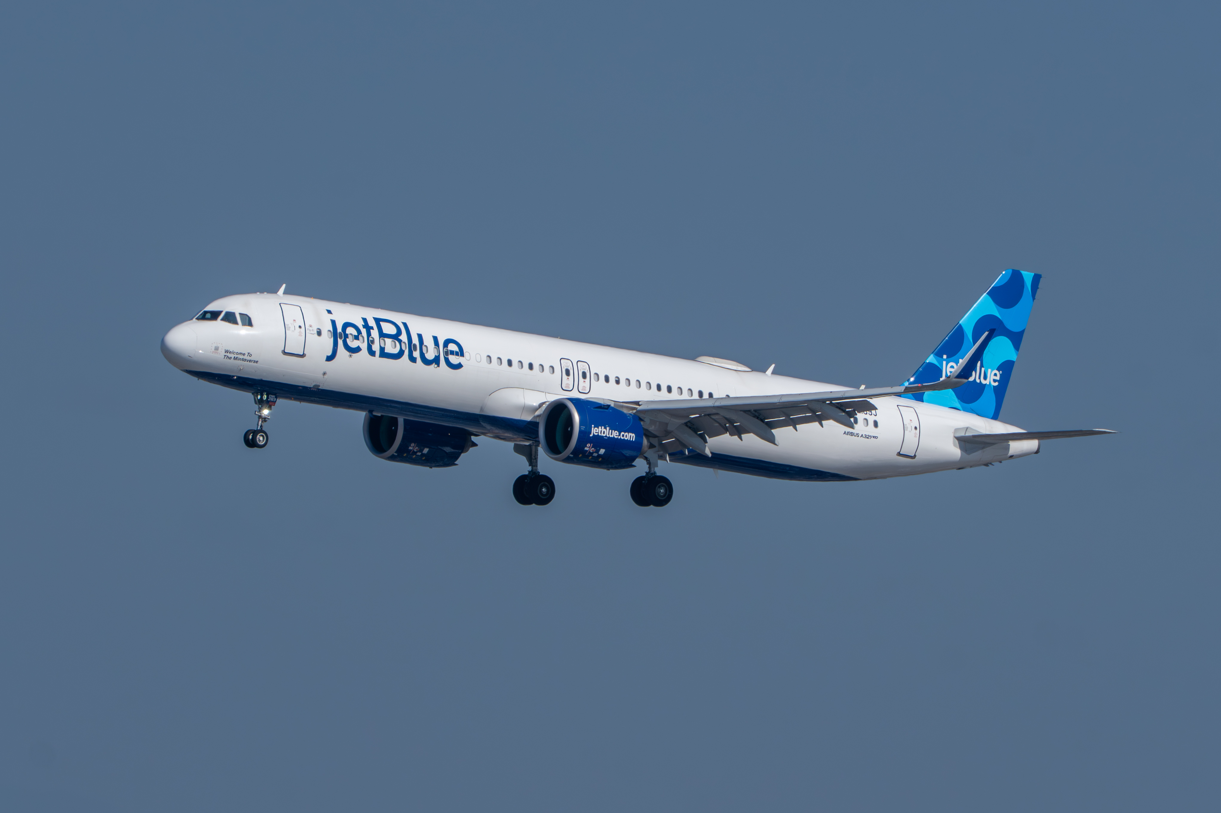 JetBlue A321neo take off JetBlue A321neo take off