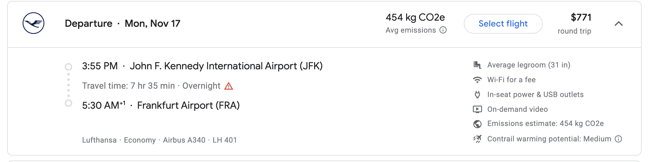 LH Culinary Journeys JFK FRA LH Culinary Journeys JFK FRA