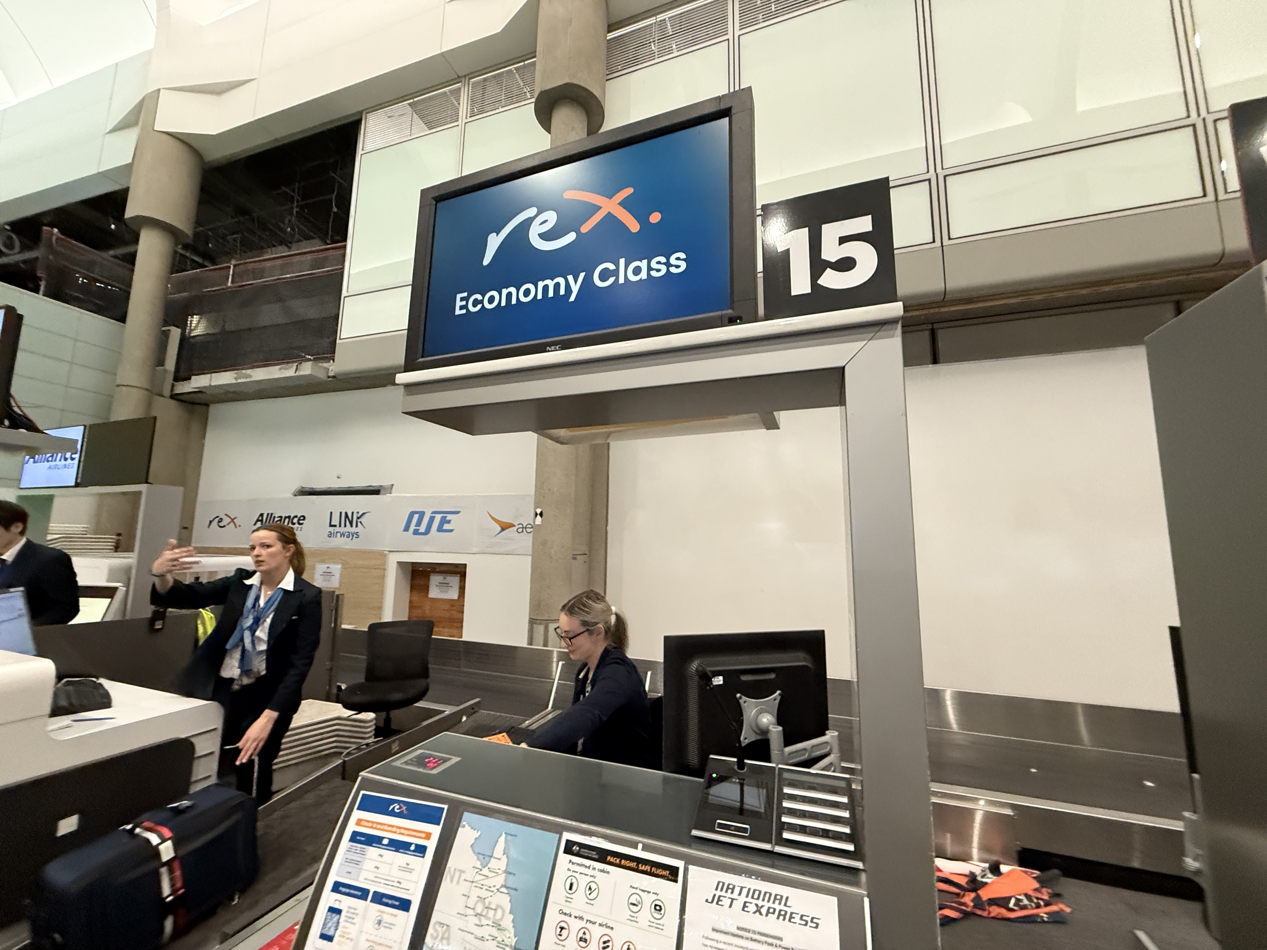 Rex Economy Check In BNE Rex Economy Check In BNE
