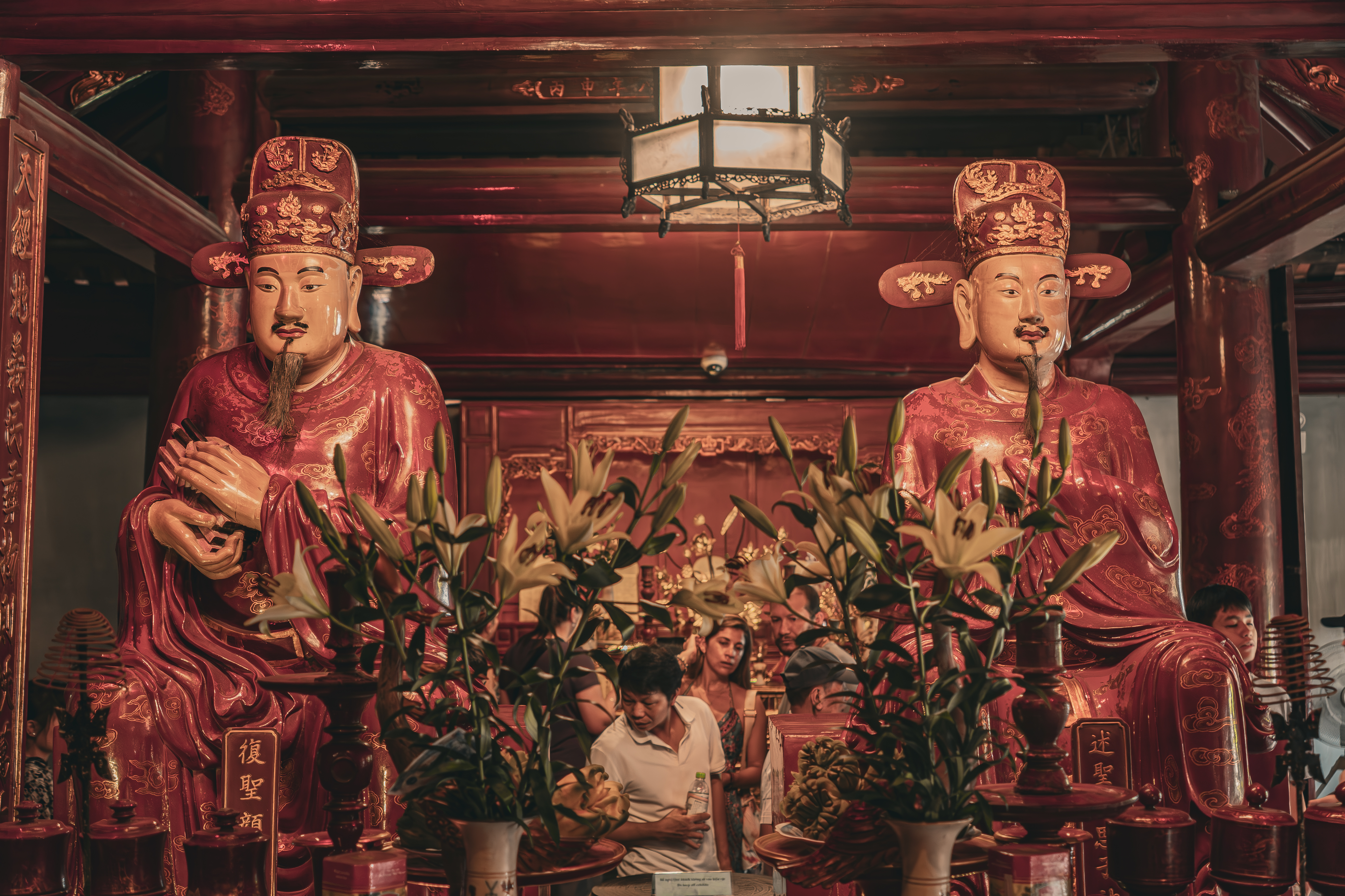 Temple of Literature statues