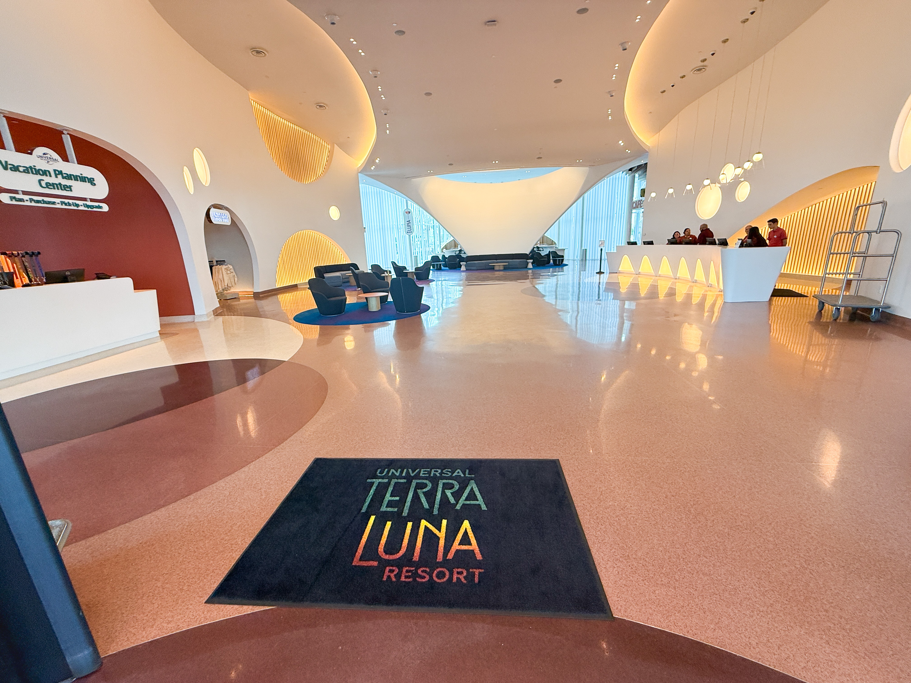 Univeral Terra Luna Hotel lobby Epic Universe Image Credit Chris Hassan