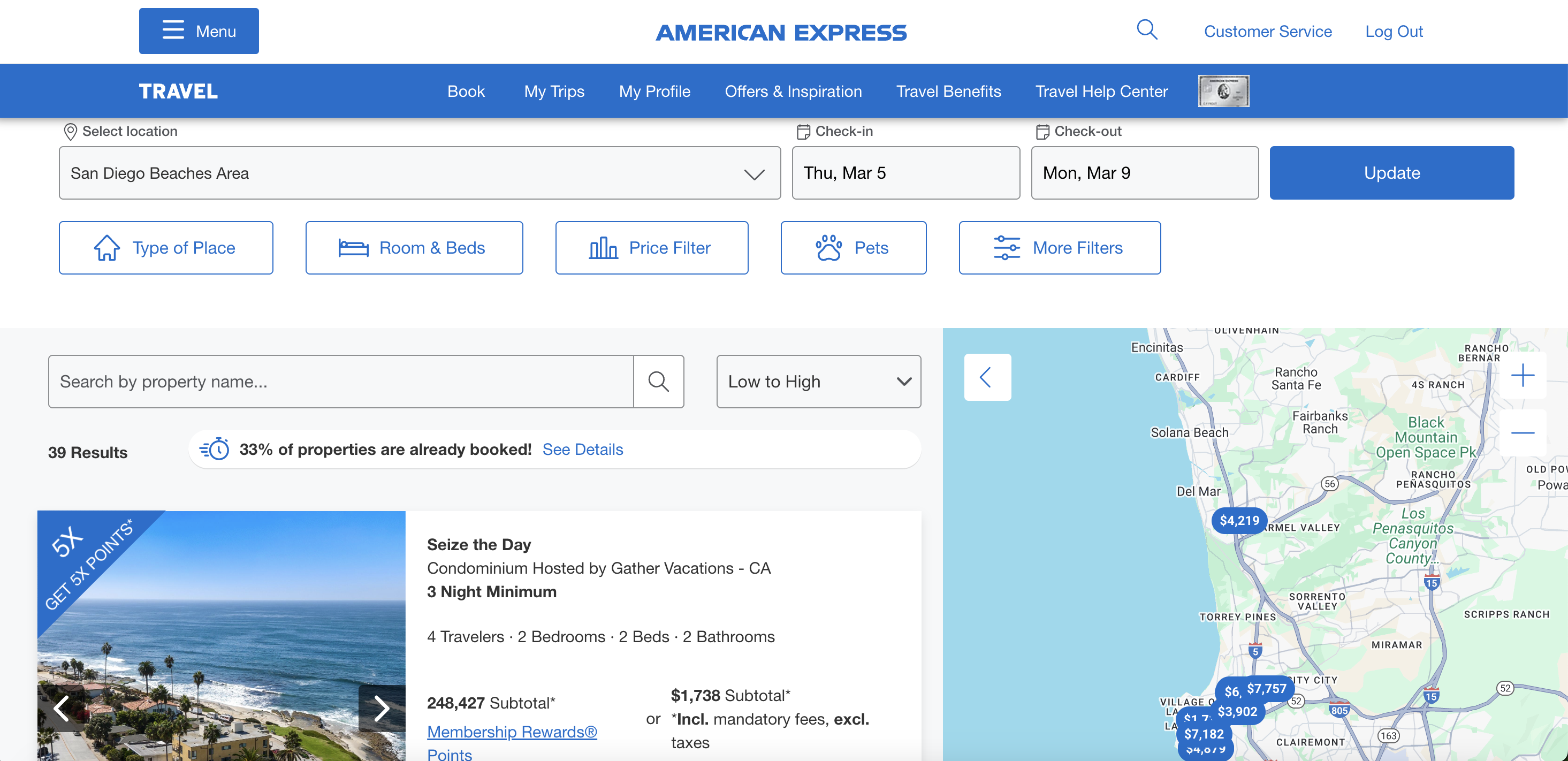 amex travel vacation rental results amex travel vacation rental results