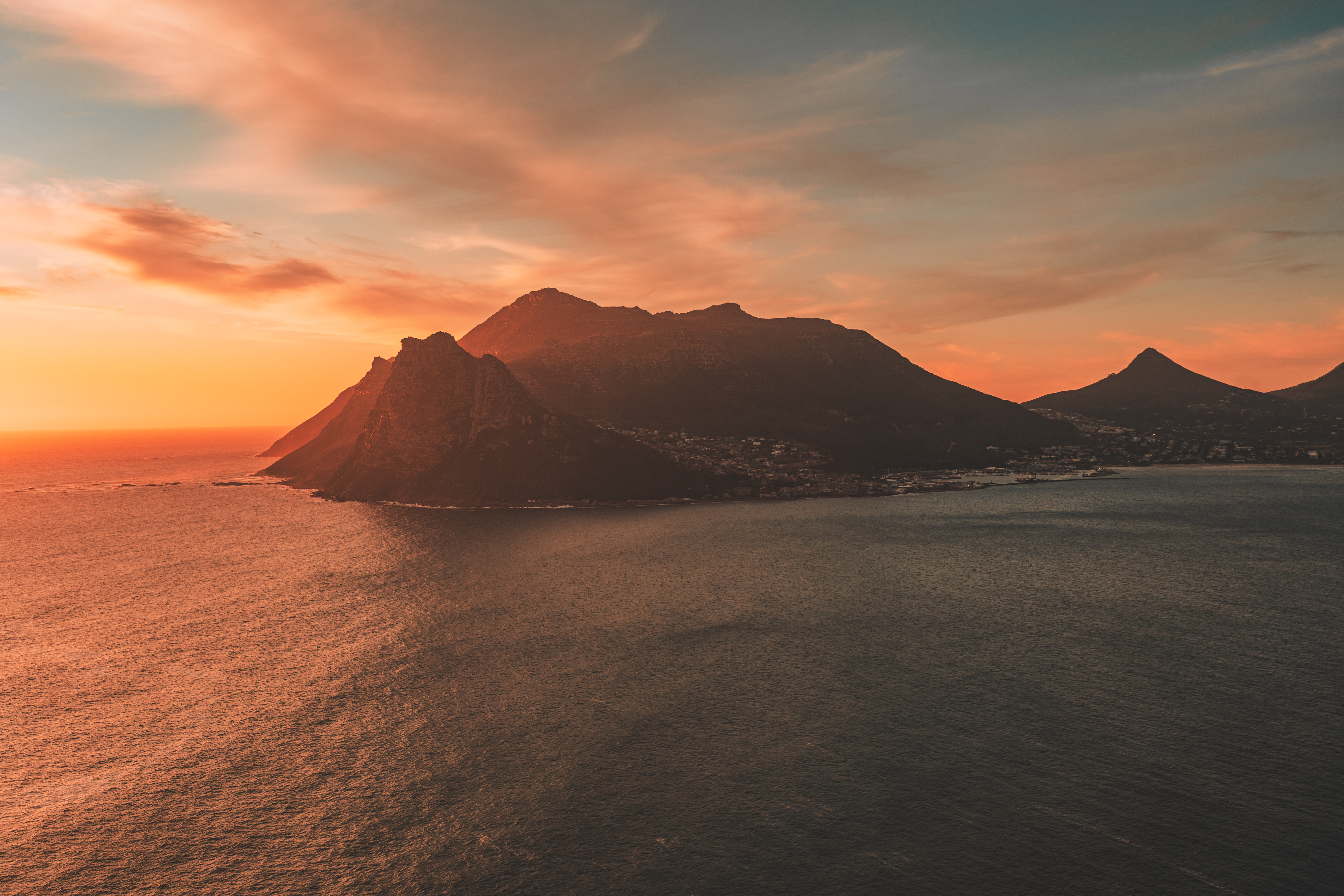 Cape Town South Africa Chapmans Peak sunset