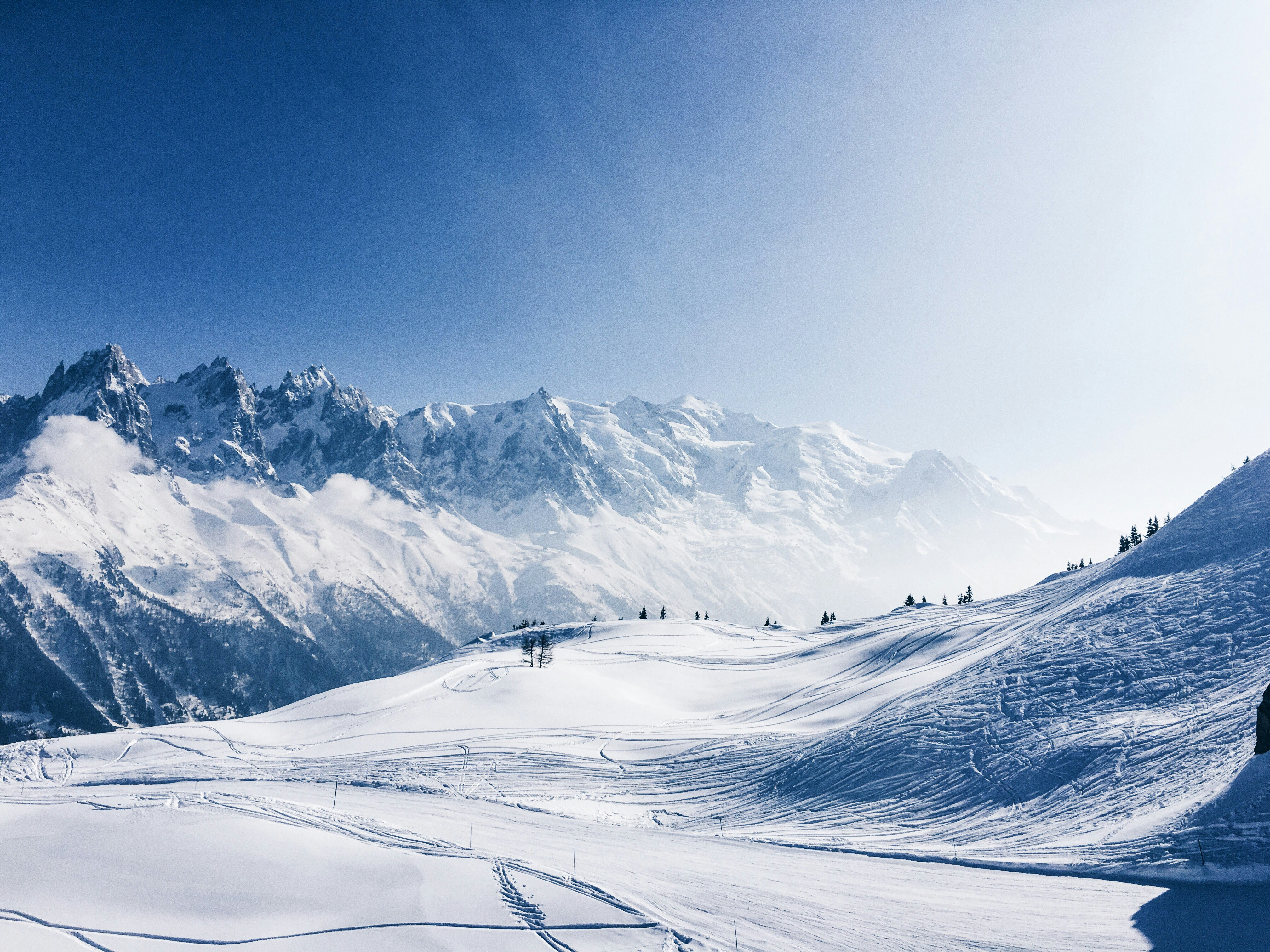 Chamonix snowy mountains