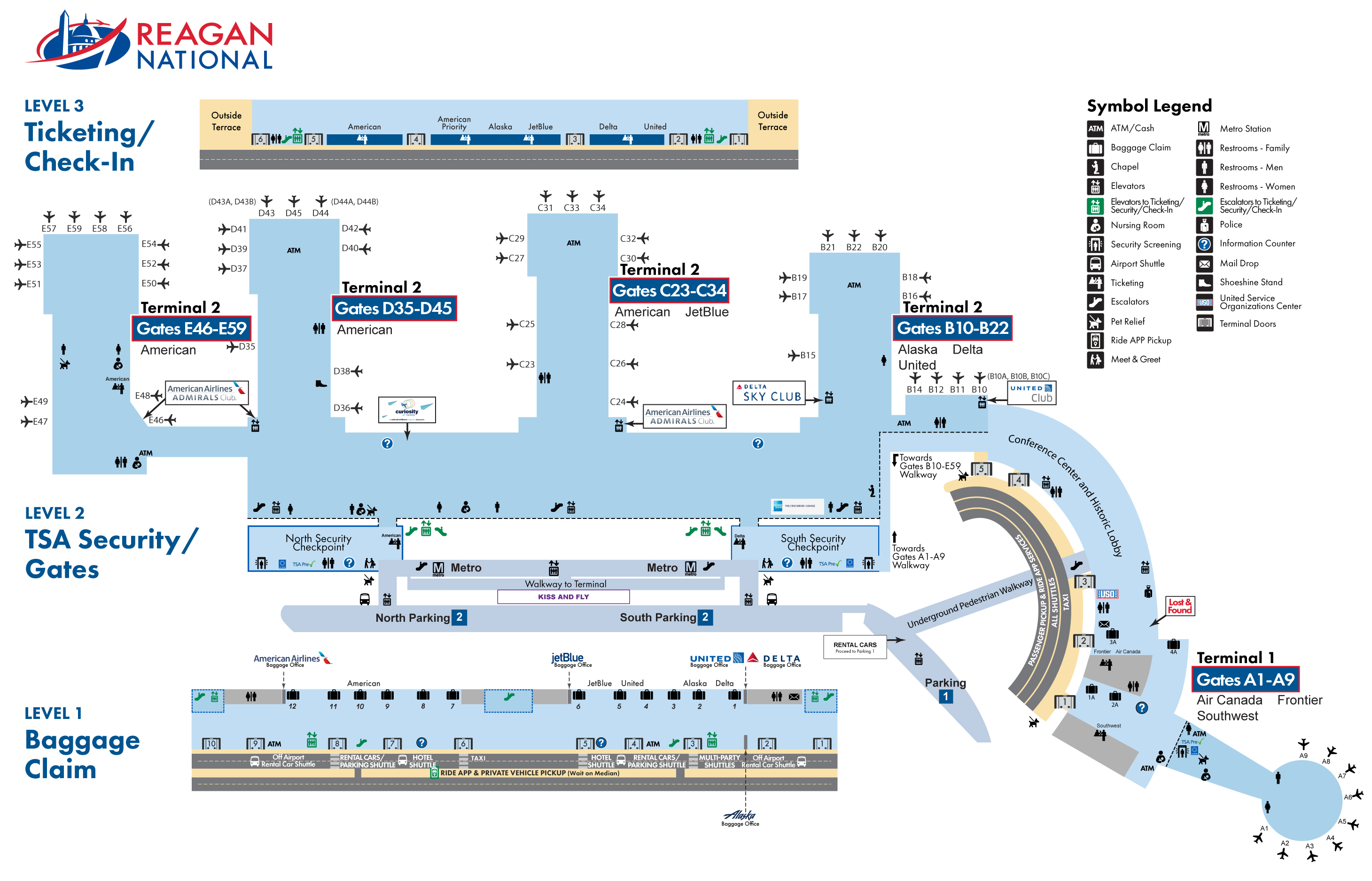 DCA Reagan National web map DCA Reagan National web map