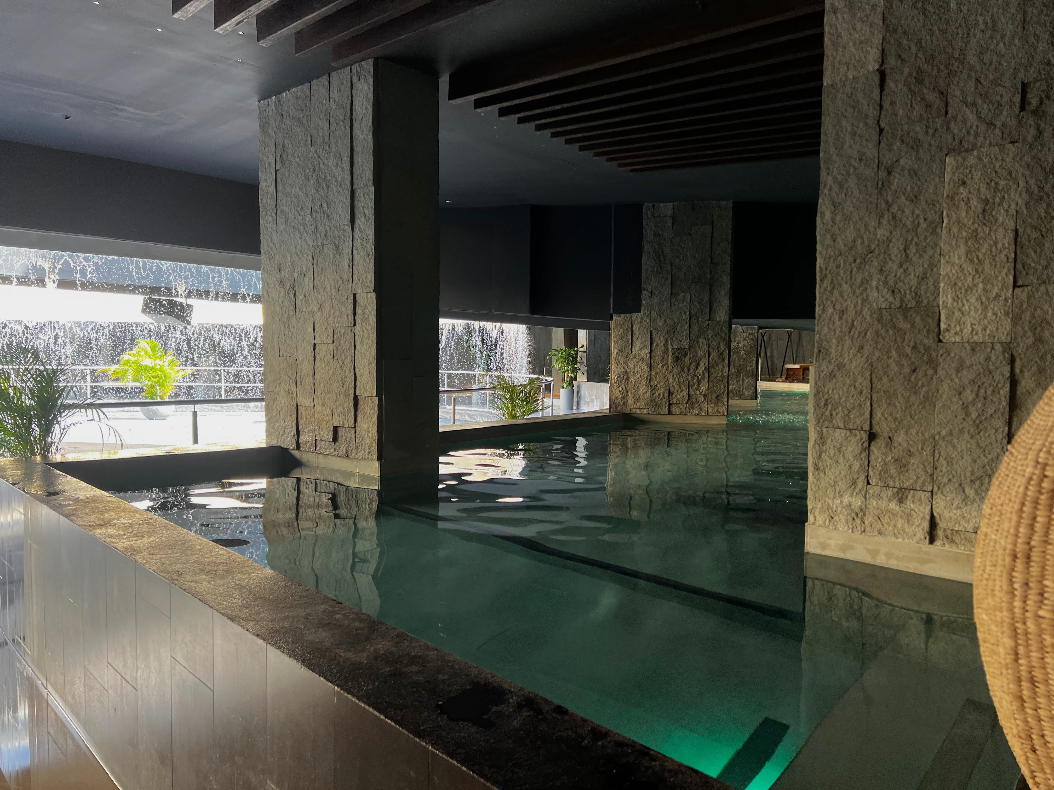 Dreams Bahia Mita spa looking out at waterfall