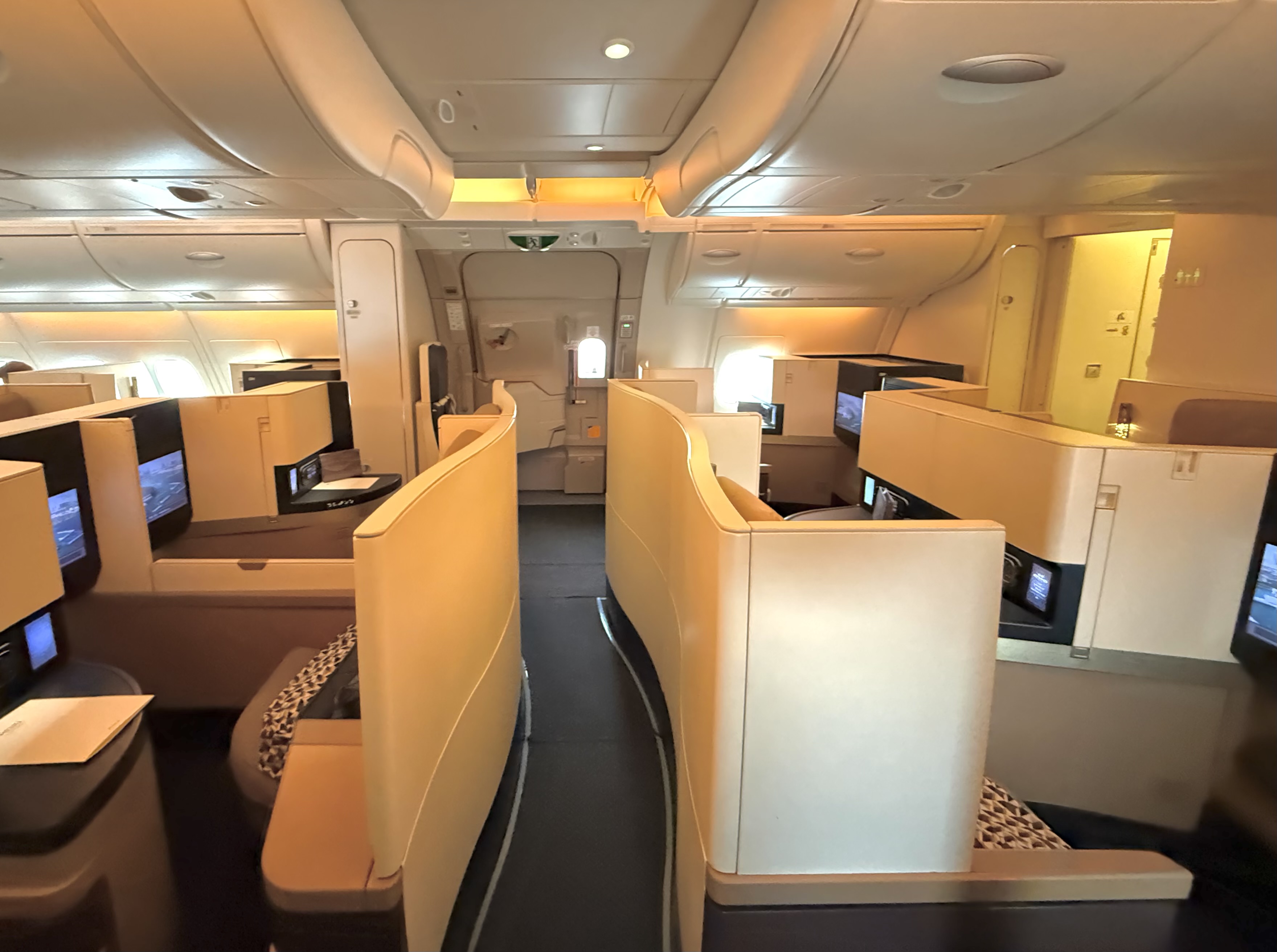 Etihad A380 Business Class cabin partition Etihad A380 Business Class cabin partition