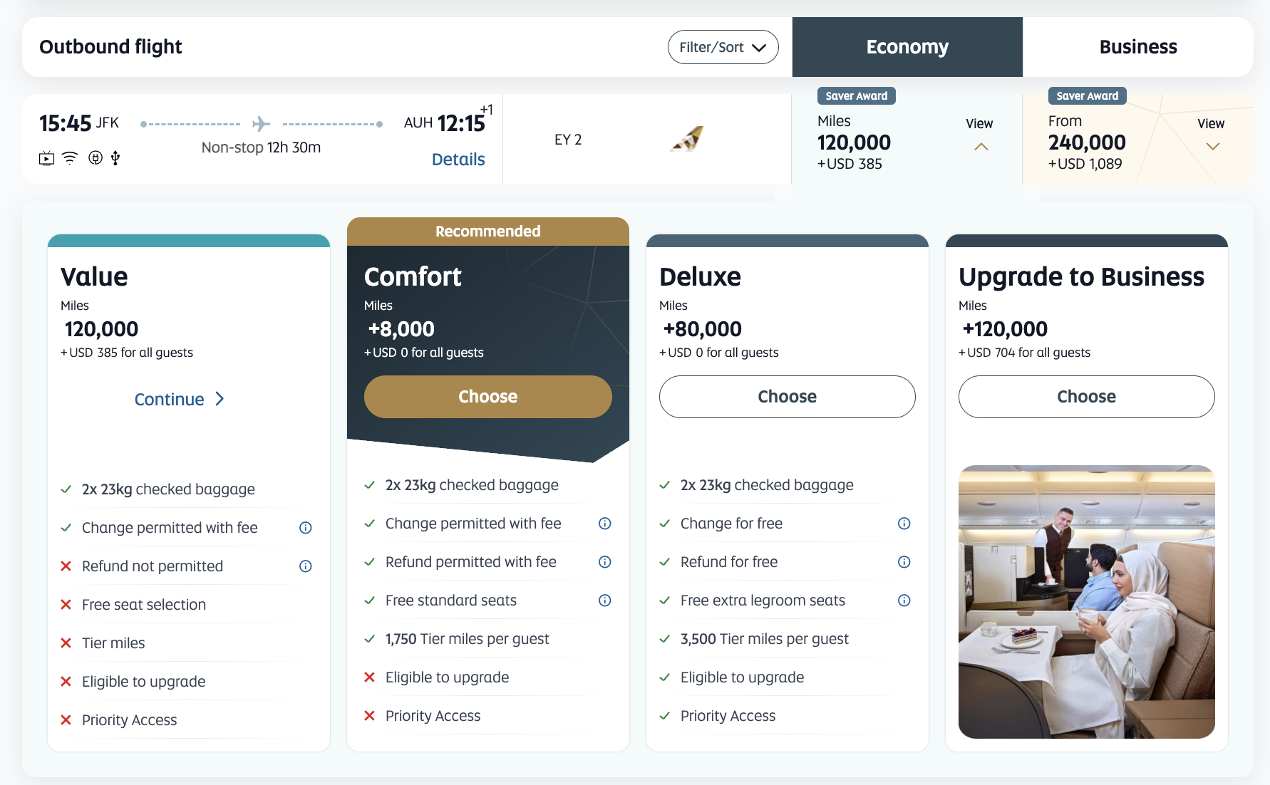 Etihad Guest bundled redemptions Etihad Guest bundled redemptions