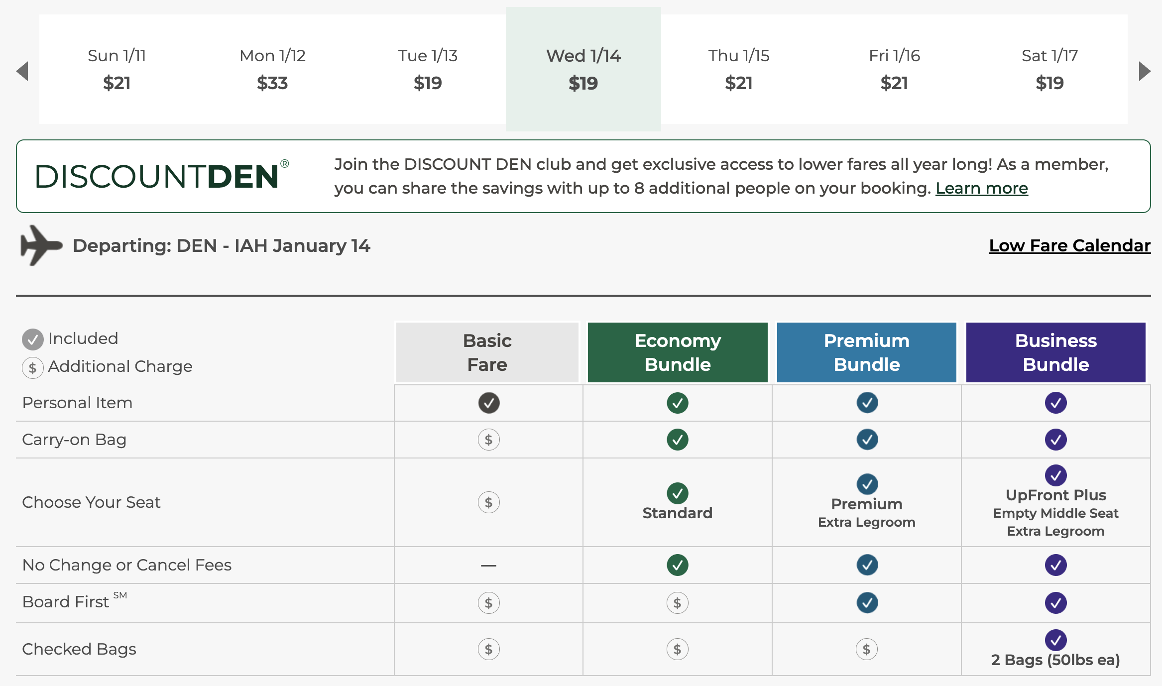 Frontier Airlines DEN IAH Black Friday fare Frontier Airlines DEN IAH Black Friday fare