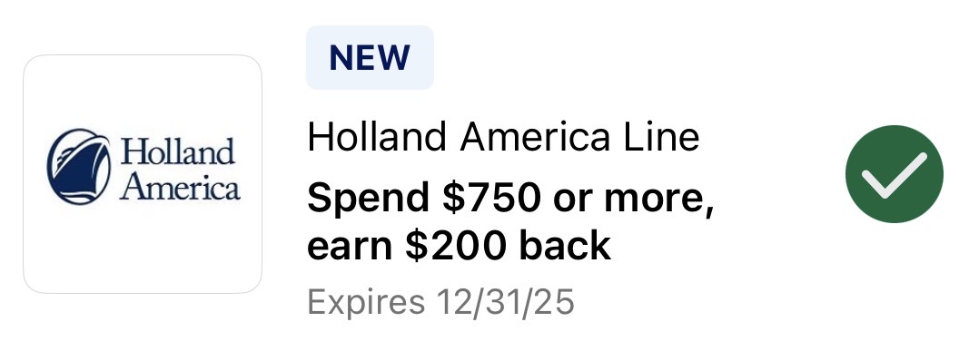 Holland America Amex Offer