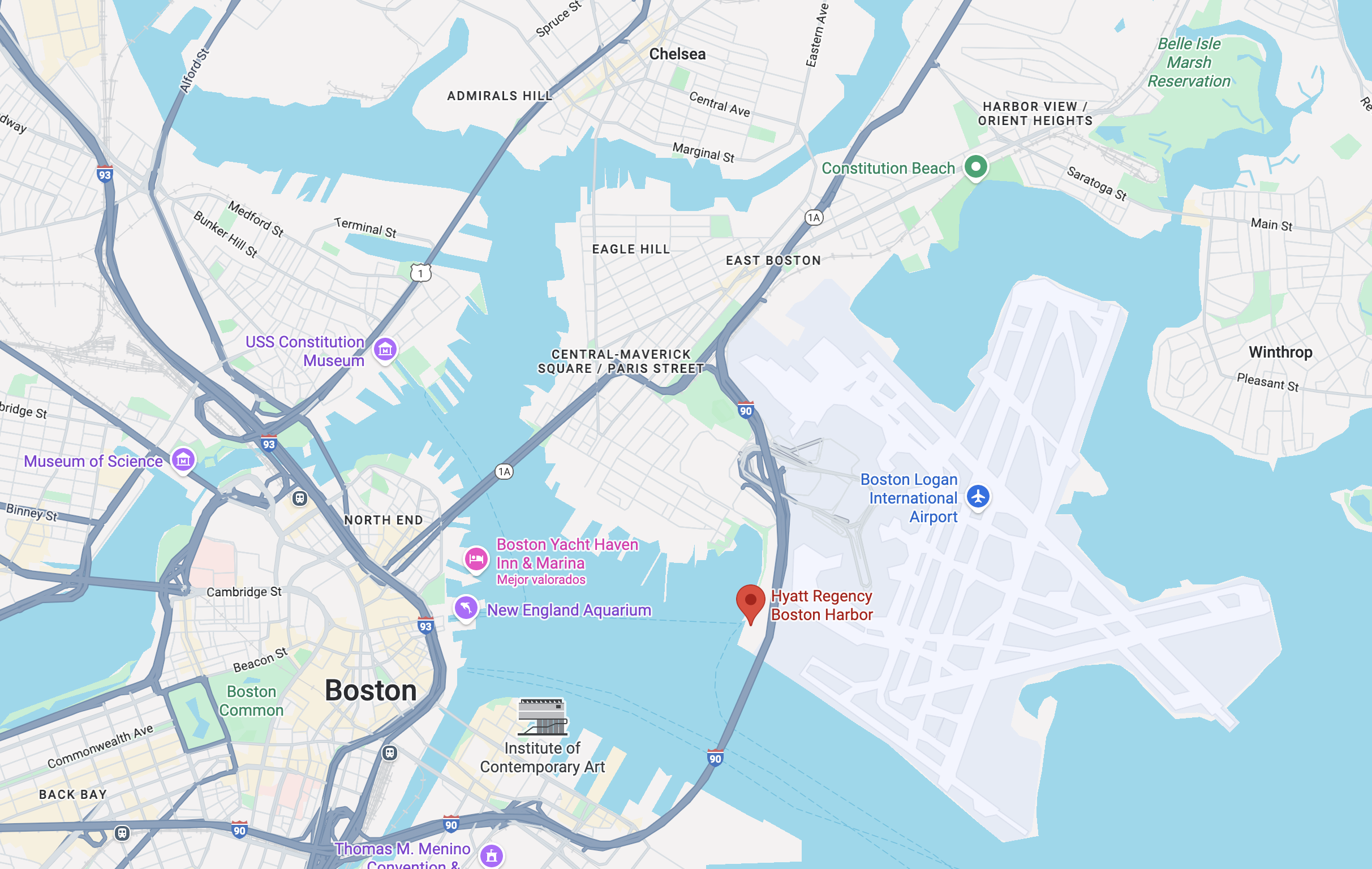 Hyatt Regency Boston Harbor location Hyatt Regency Boston Harbor location