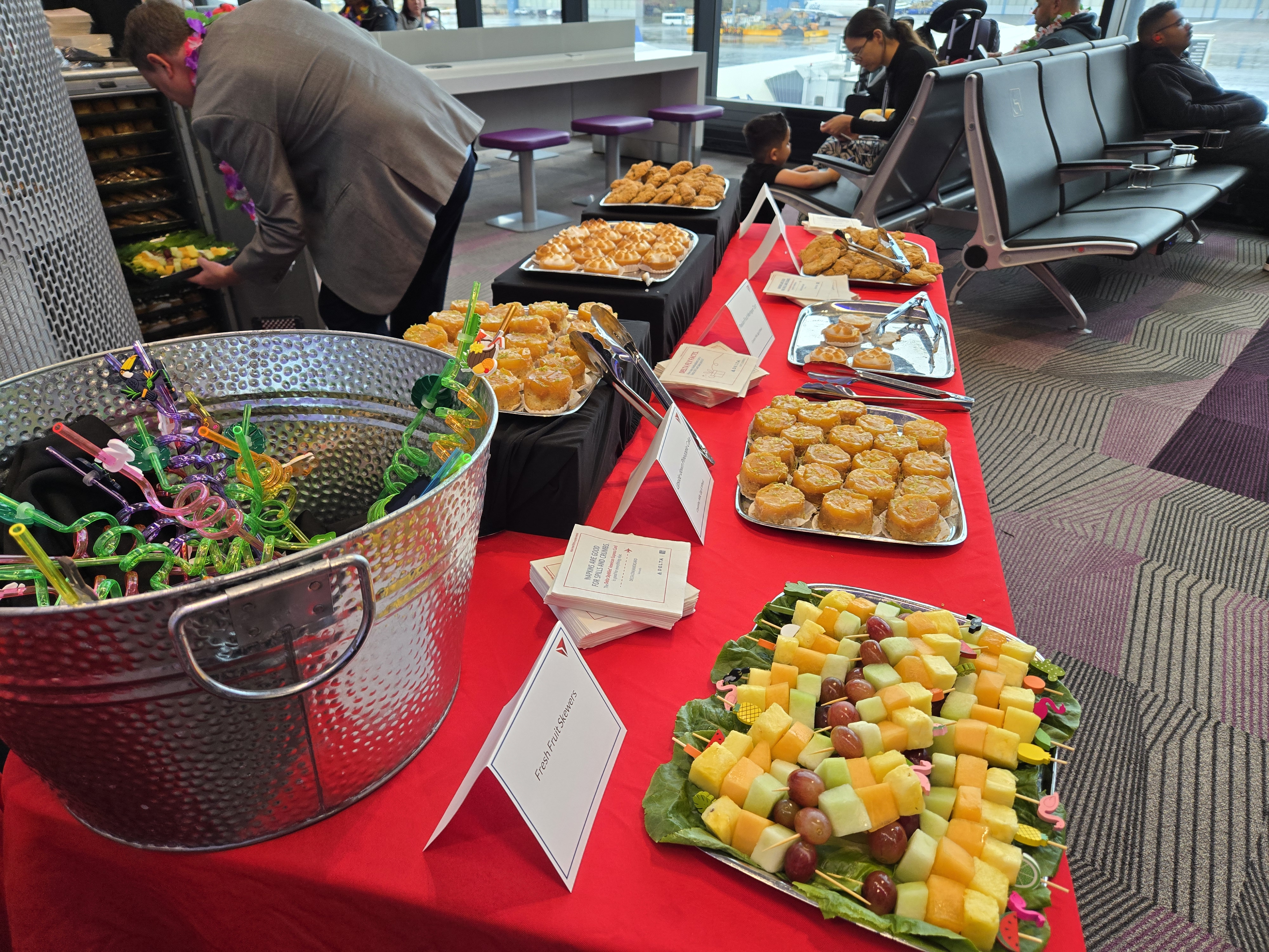 Inaugural Flights Destination Specific Food at Gate