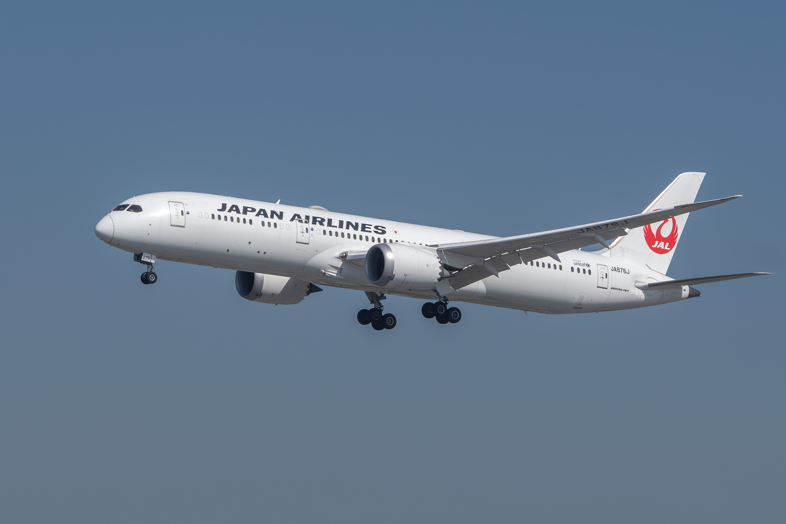Japan Airlines 787 take off LAX Japan Airlines 787 take off LAX