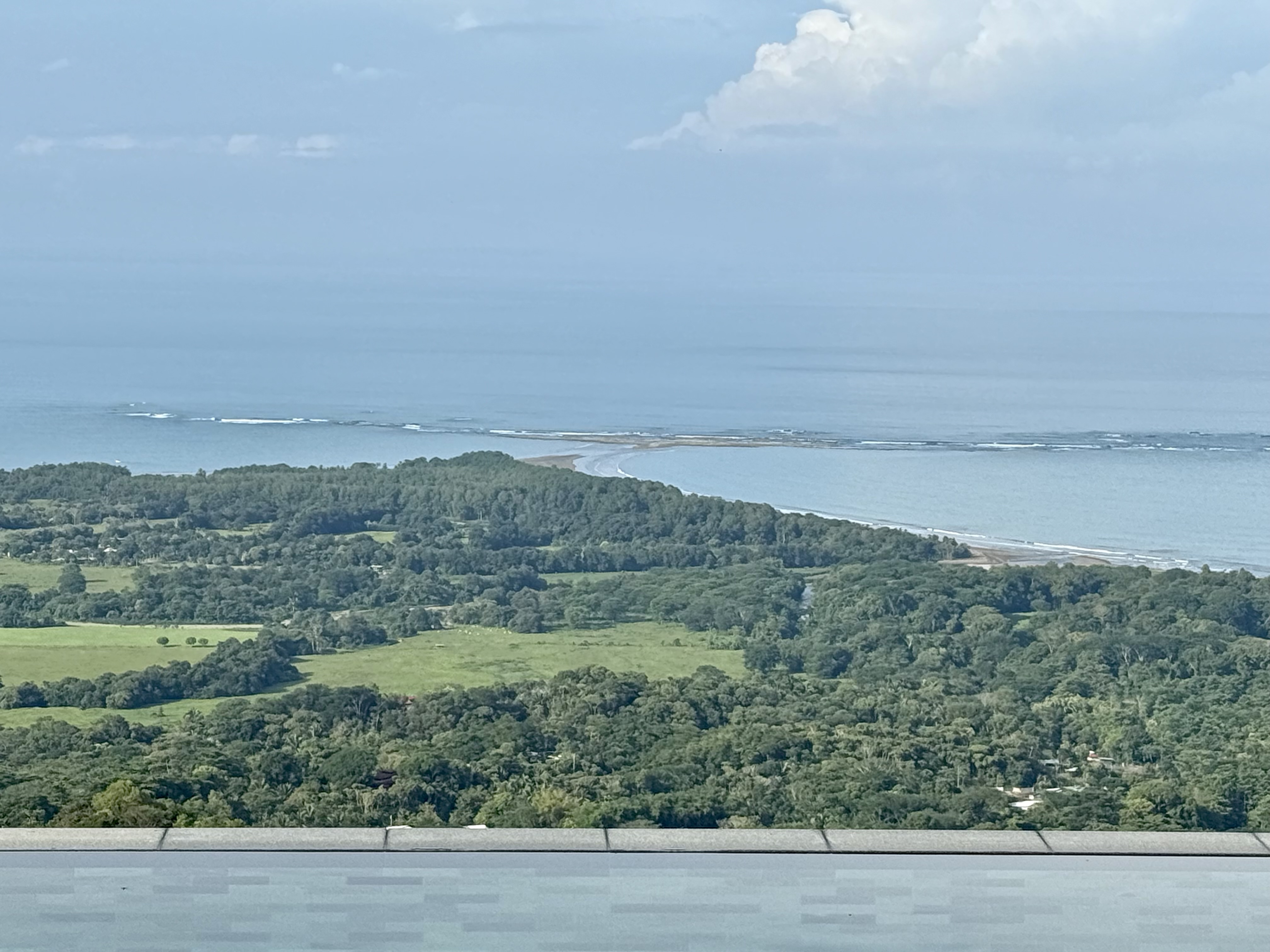 Kura Boutique Costa Rica whale tail from infinity pool