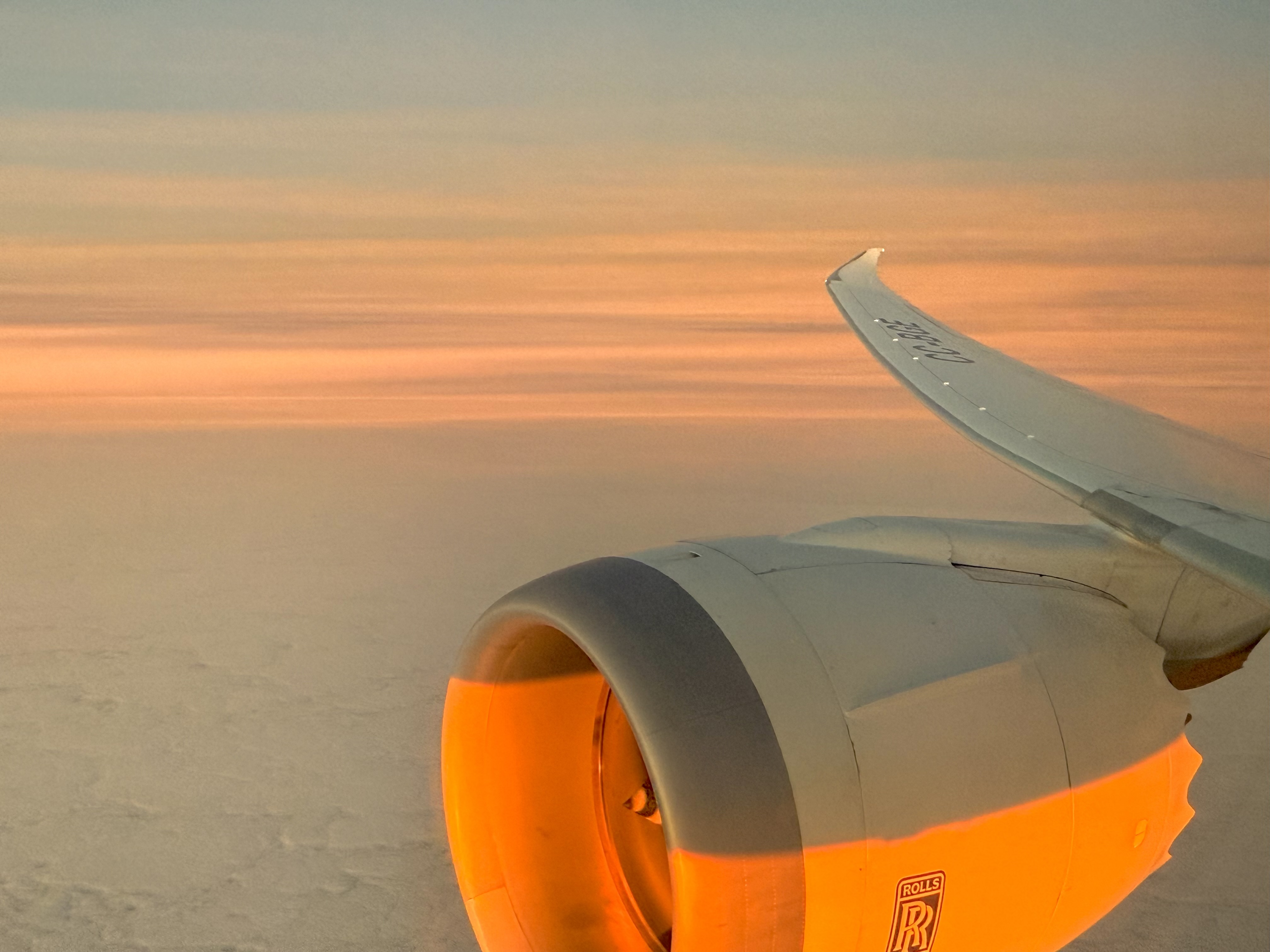 LATAM Dreamliner 787 wing view