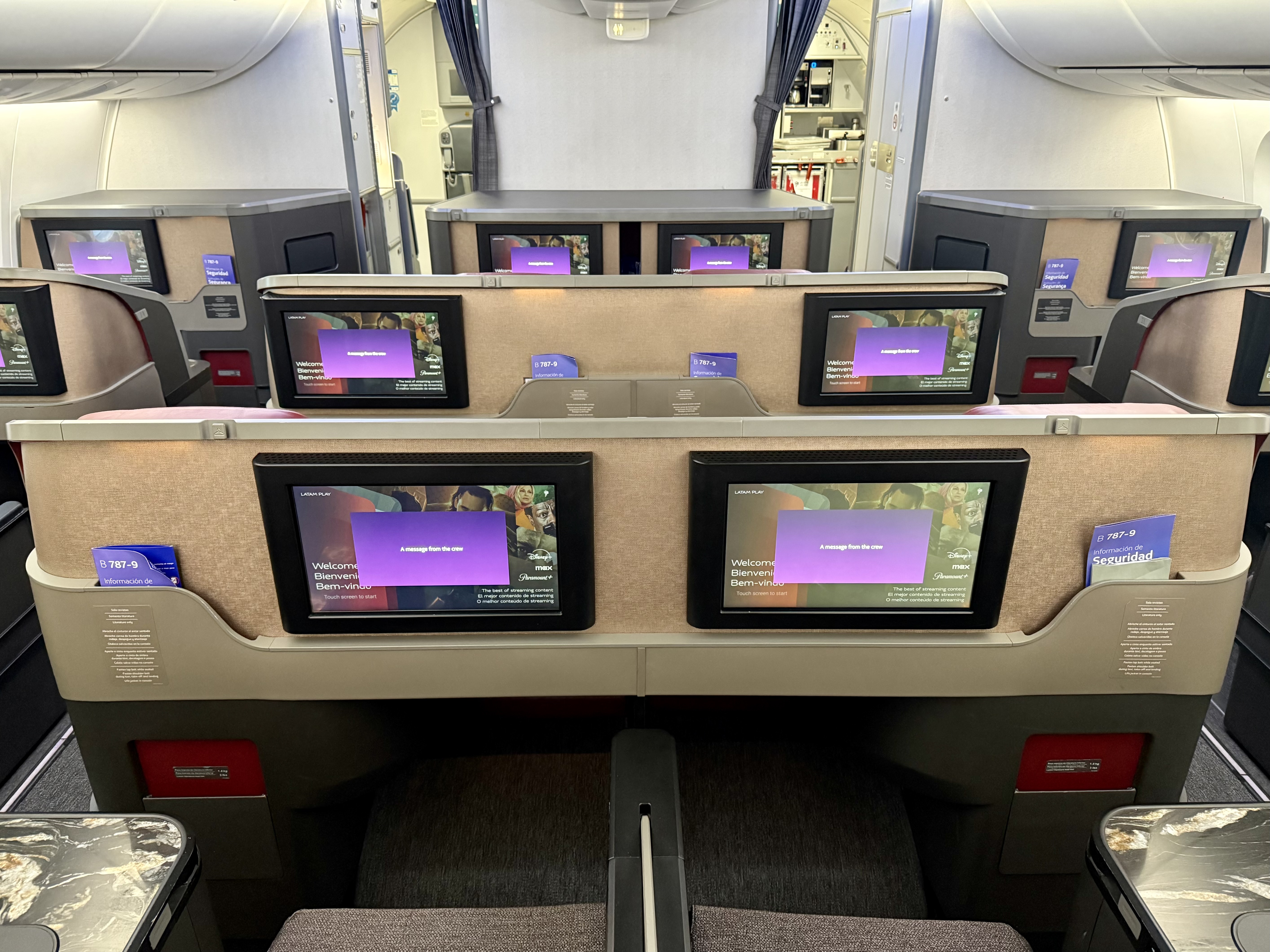 LATAM business class cabin