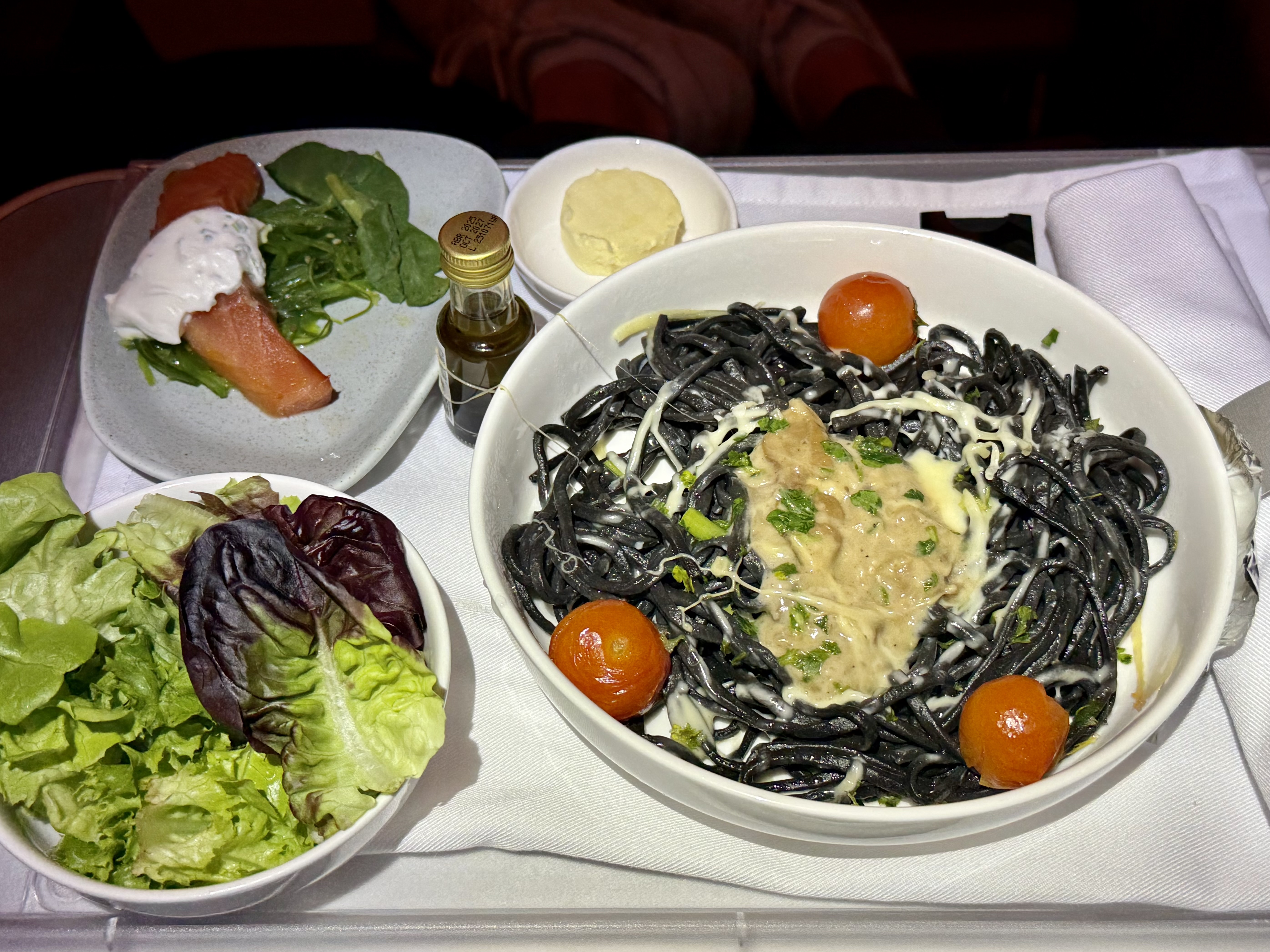 LATAM business class meal 