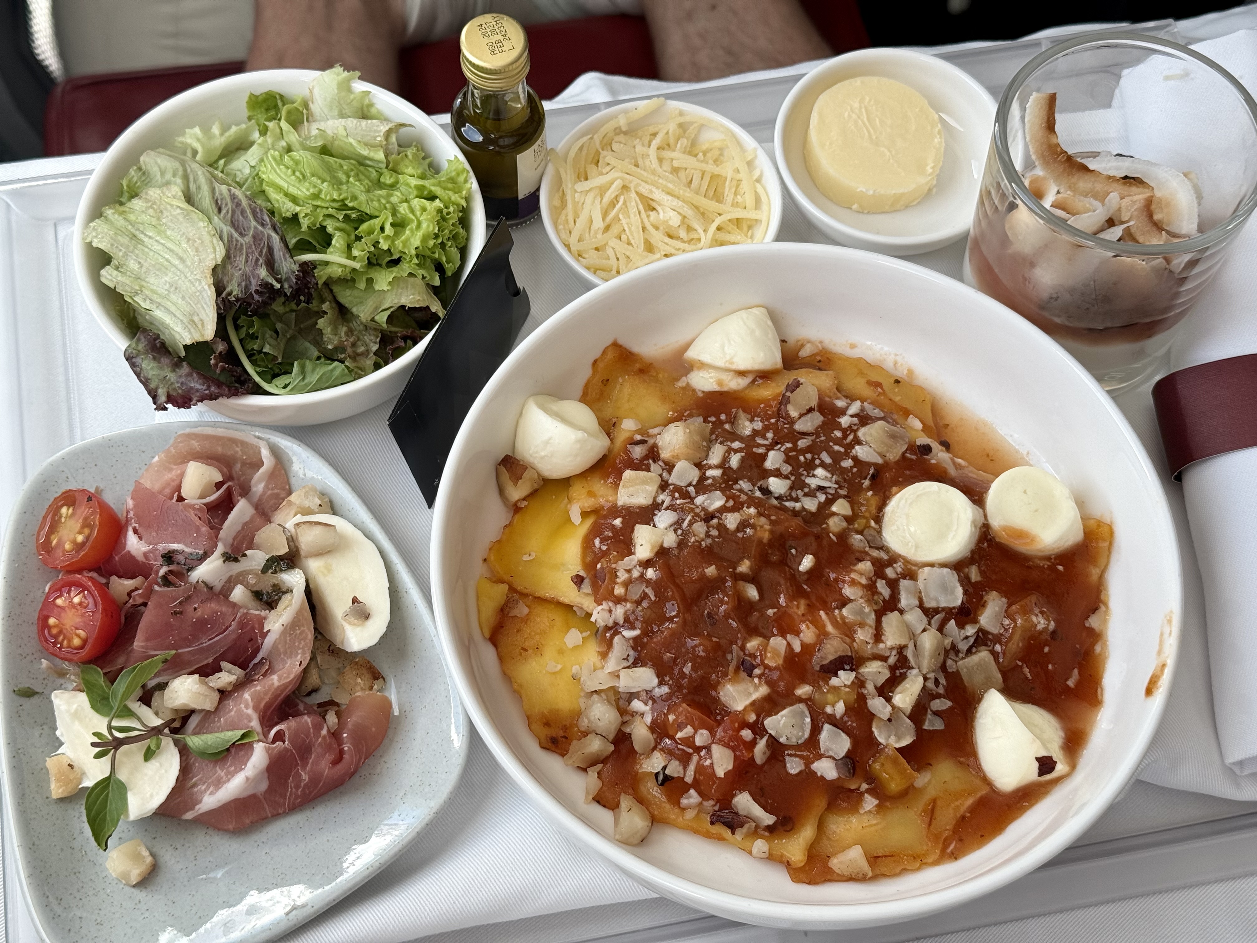 LATAM short haul international business class catering 