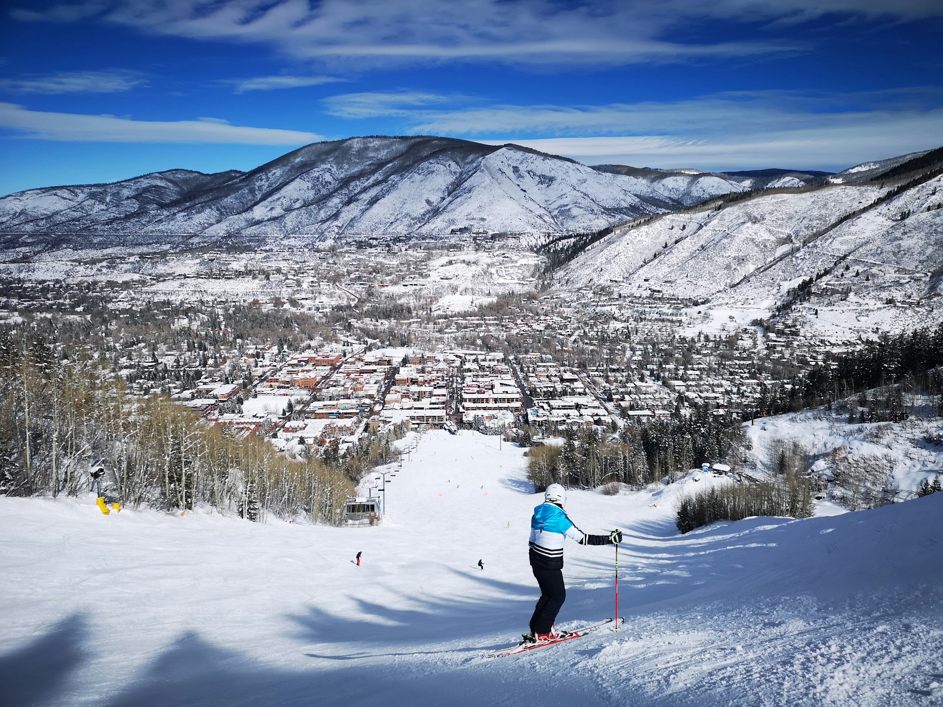 Person skiing Aspen