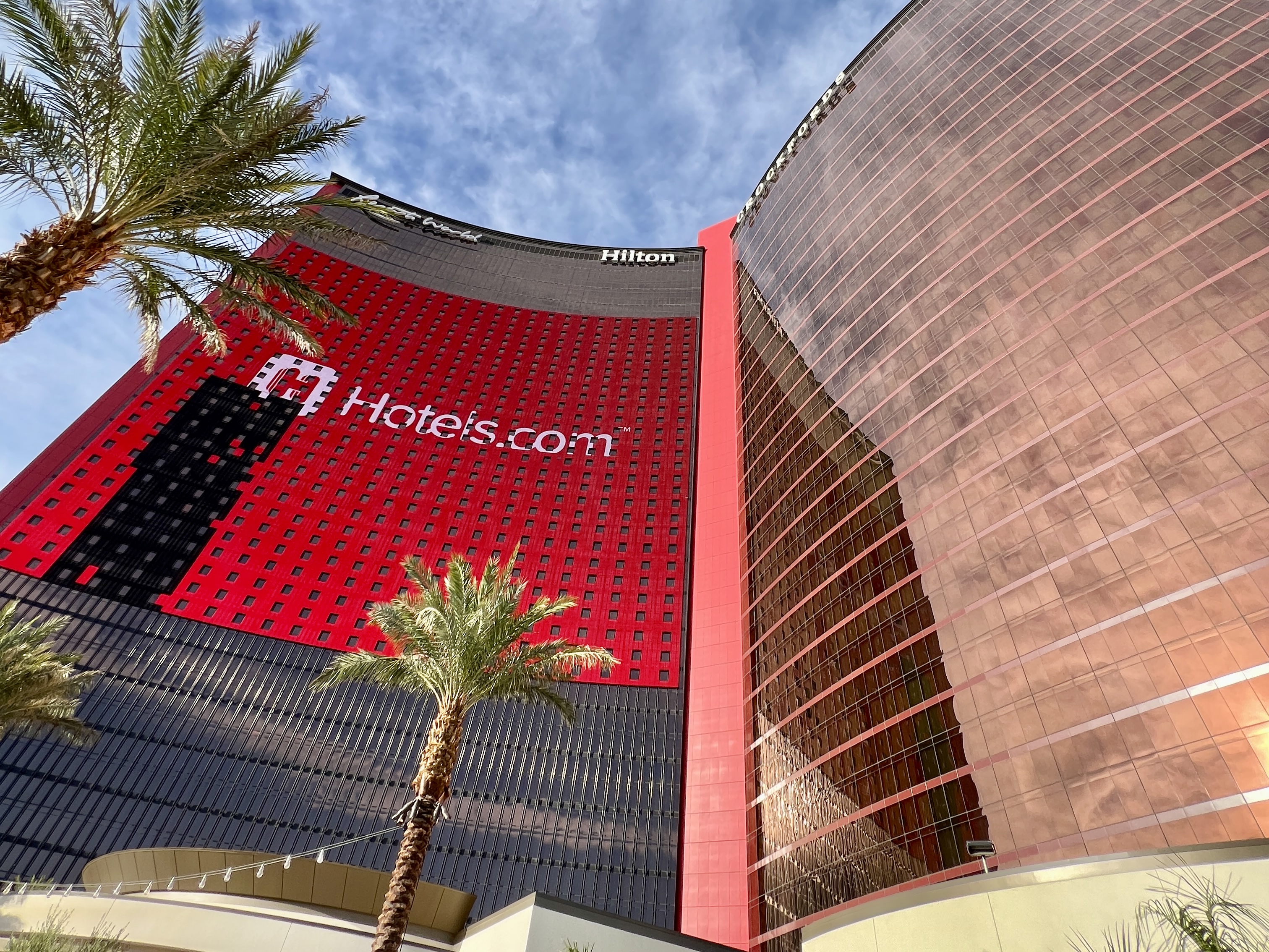 Resorts World Las Vegas Exterior From Pool Resorts World Las Vegas Exterior From Pool