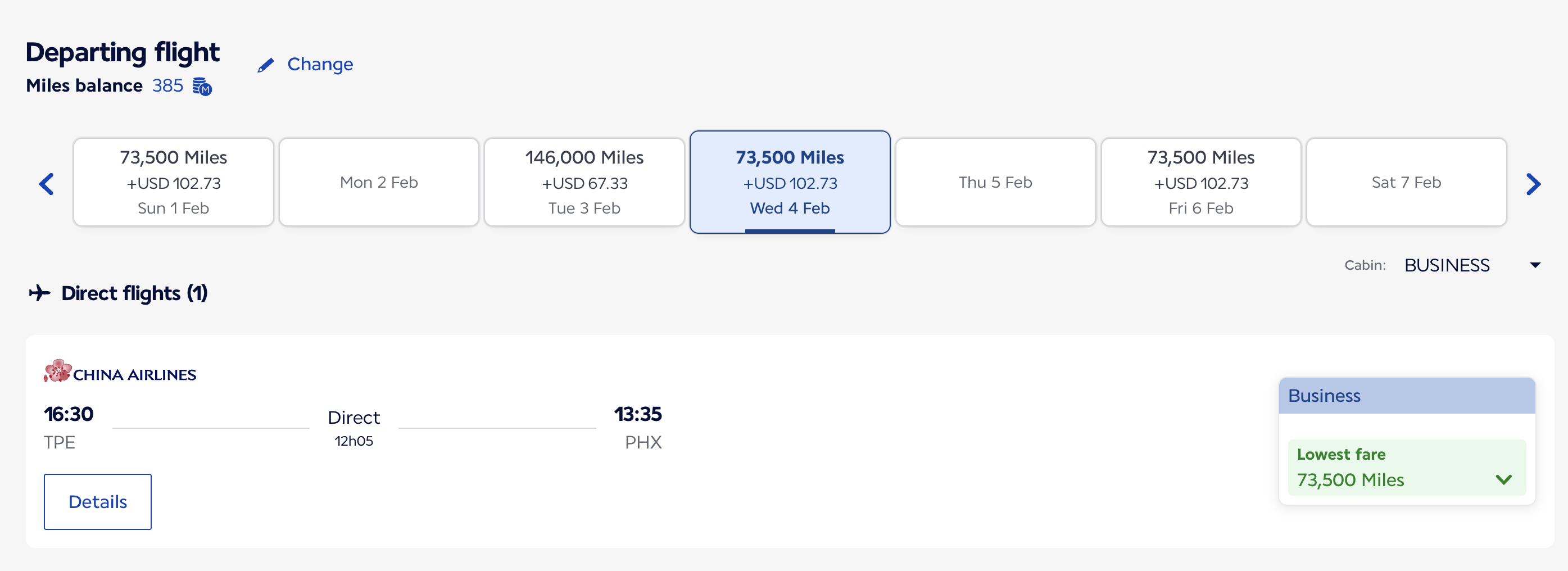 Screenshot 2025 11 11 at 2.39.17 PM Flying Blue TPE PHX