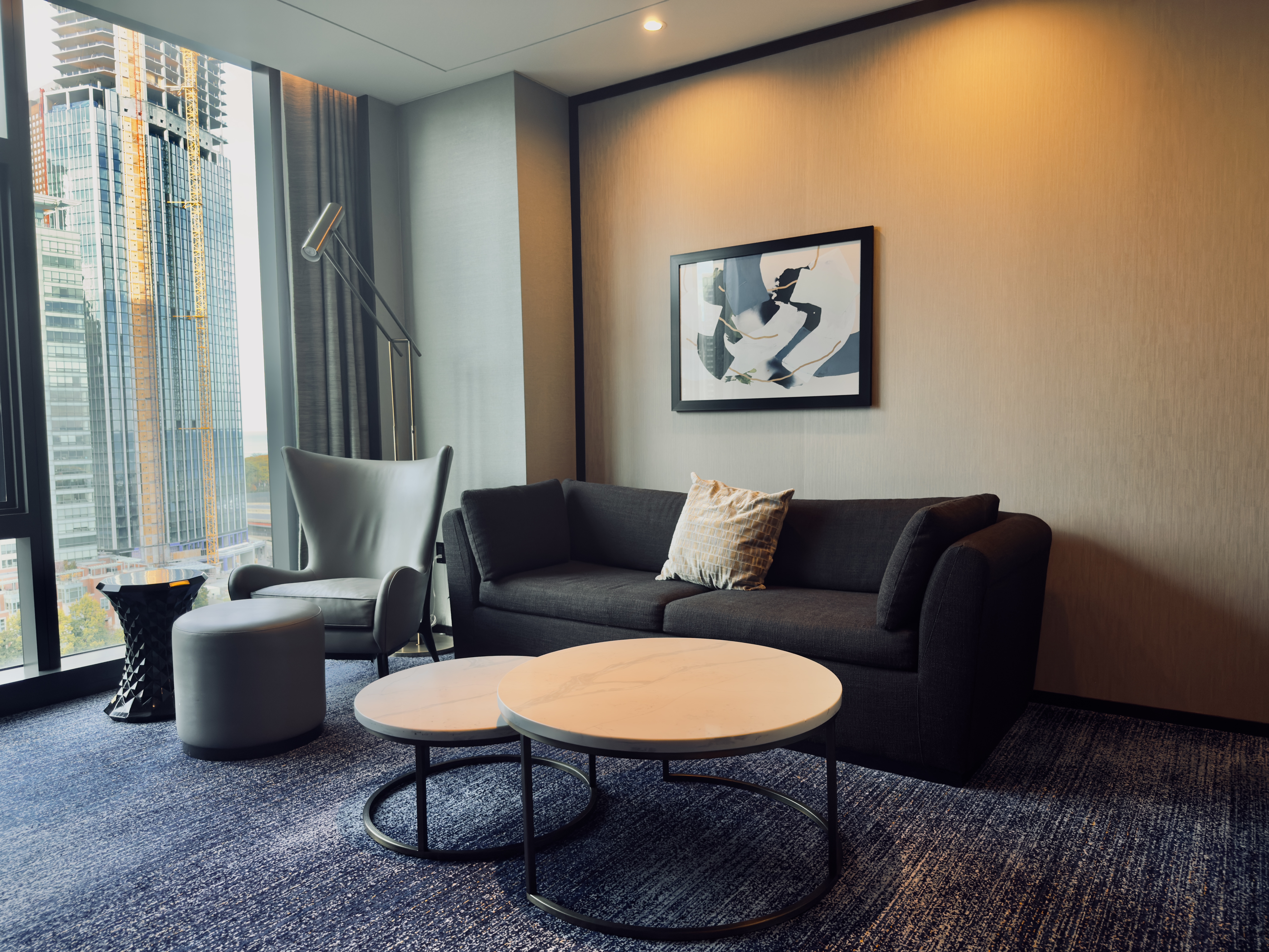 St. Regis Chicago suite living room