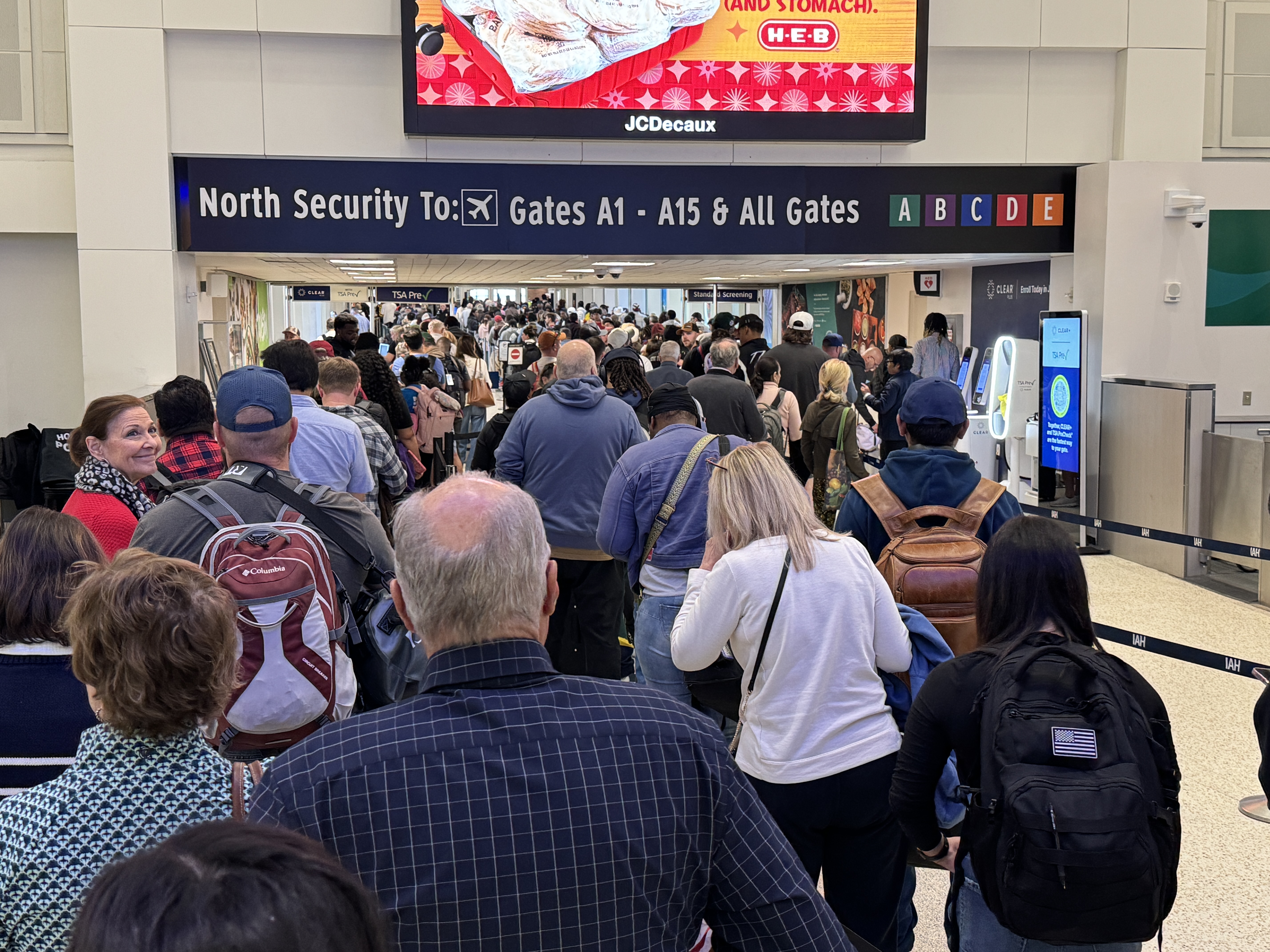 TSA IAH Terminal A 110325 North entrance TSA IAH Terminal A 110325 North entrance
