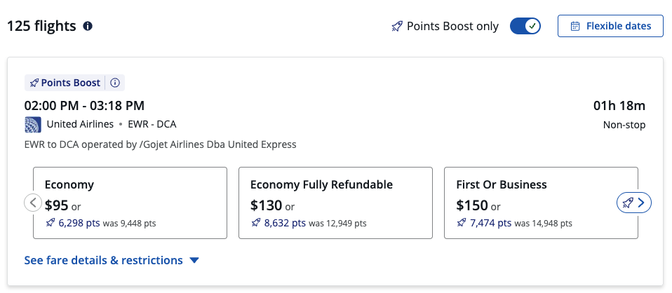 United Airlines Flight on Chase Travel with Points Boost Rates United Airlines Flight on Chase Travel with Points Boost Rates