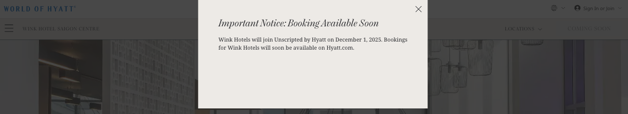 Unscripted by Hyatt message Wink Hotels Unscripted by Hyatt message Wink Hotels