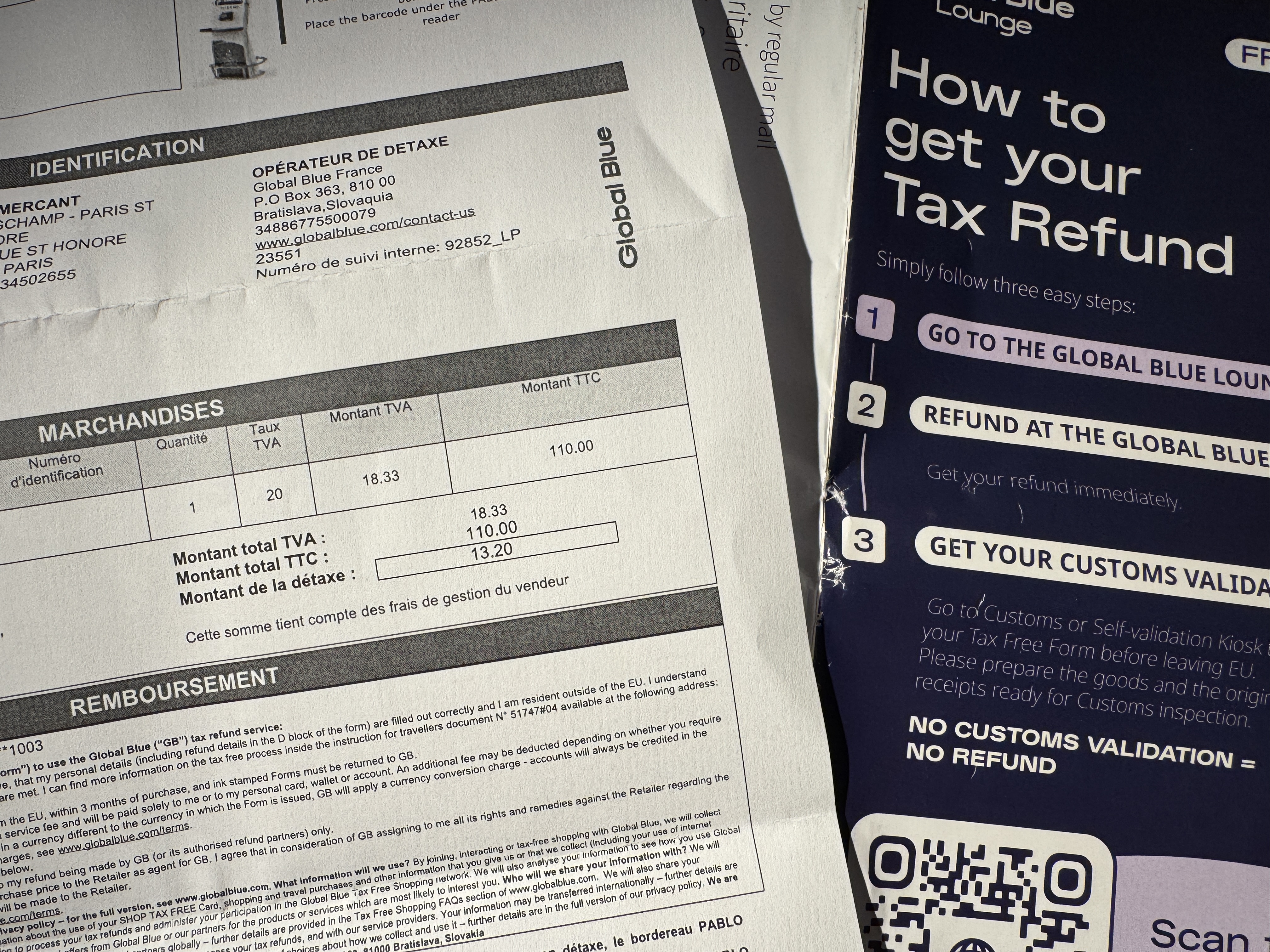 VAT paperwork VAT paperwork