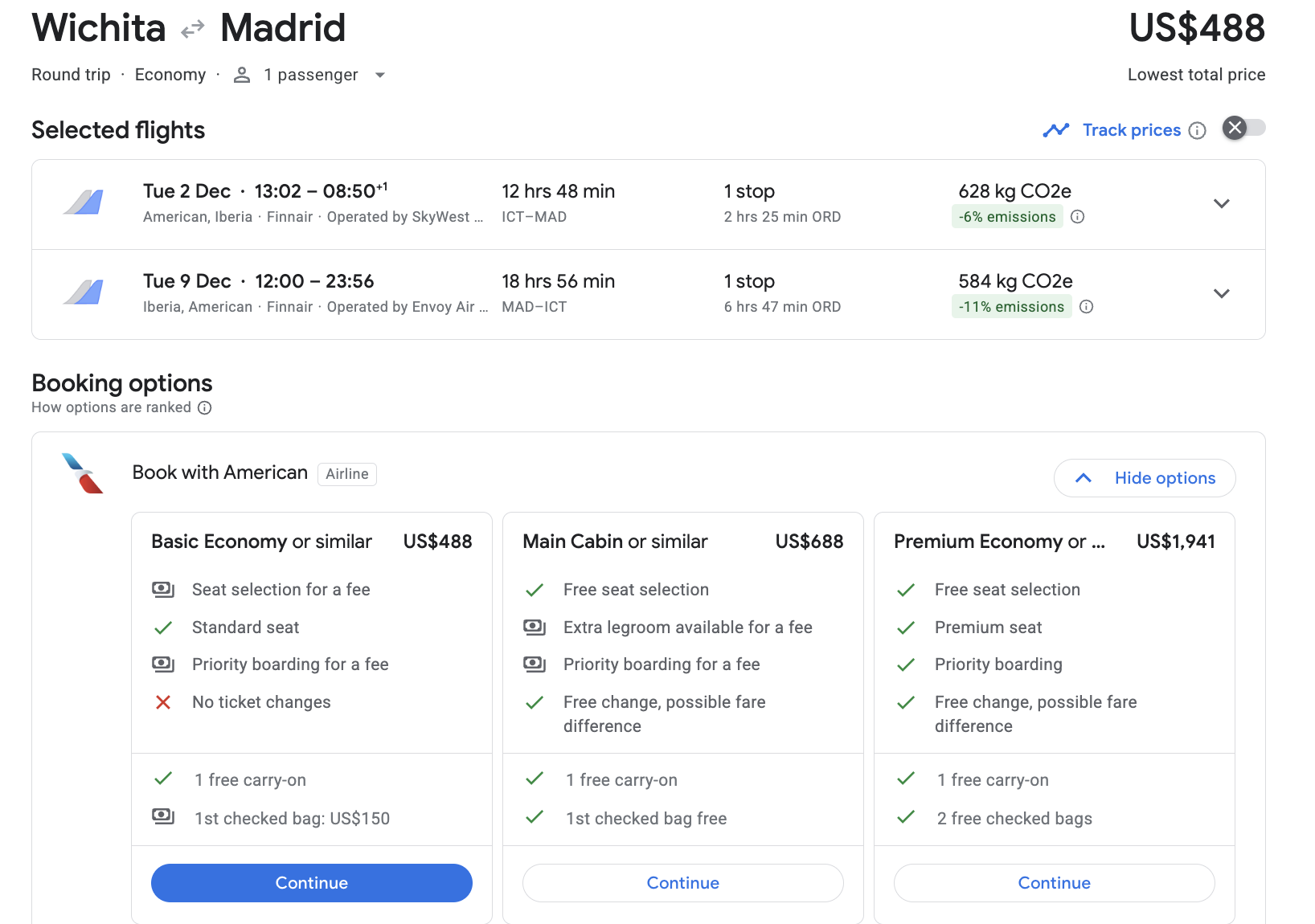 Wichita to Madrid with new codeshare Wichita to Madrid with new codeshare