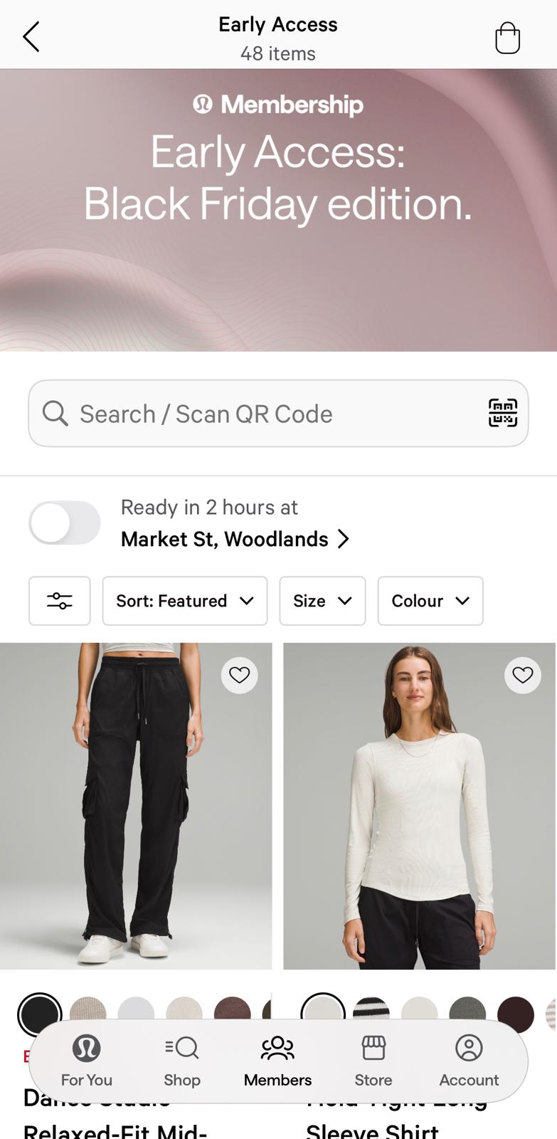 lululemon Black Friday early access screenshot lululemon Black Friday early access screenshot