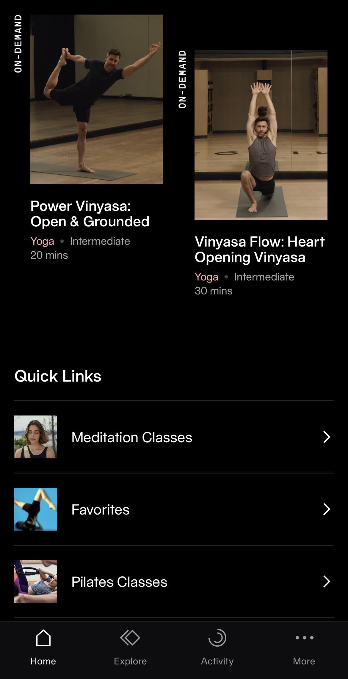 Equinox+ app Equinox+ app