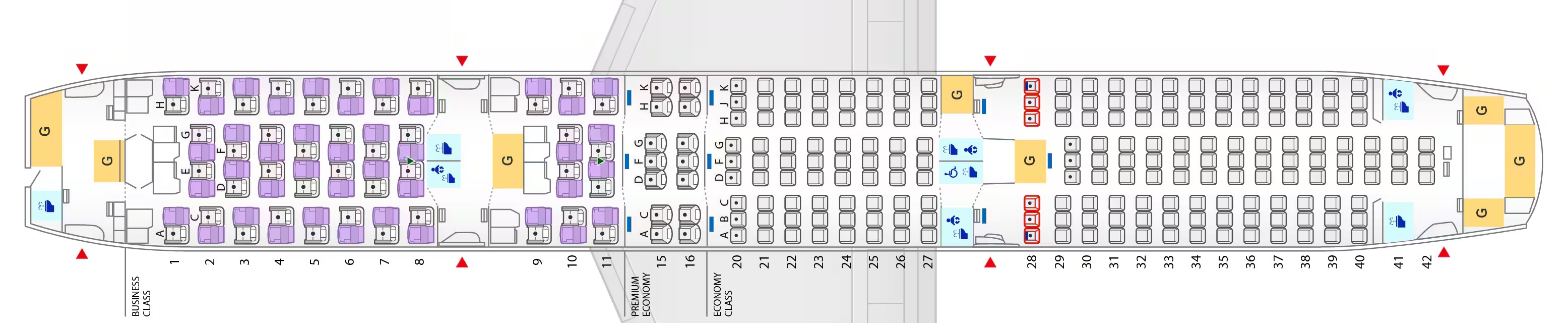 ANA B787 9 seat map 40 business ANA B787 9 seat map 40 business
