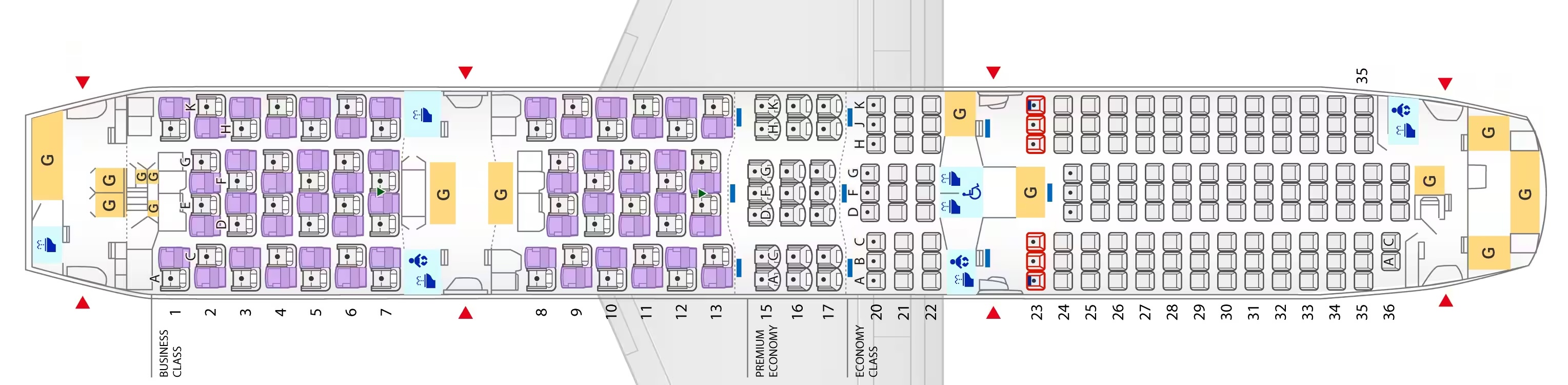 ANA B787 9 seat map 48 business ANA B787 9 seat map 48 business