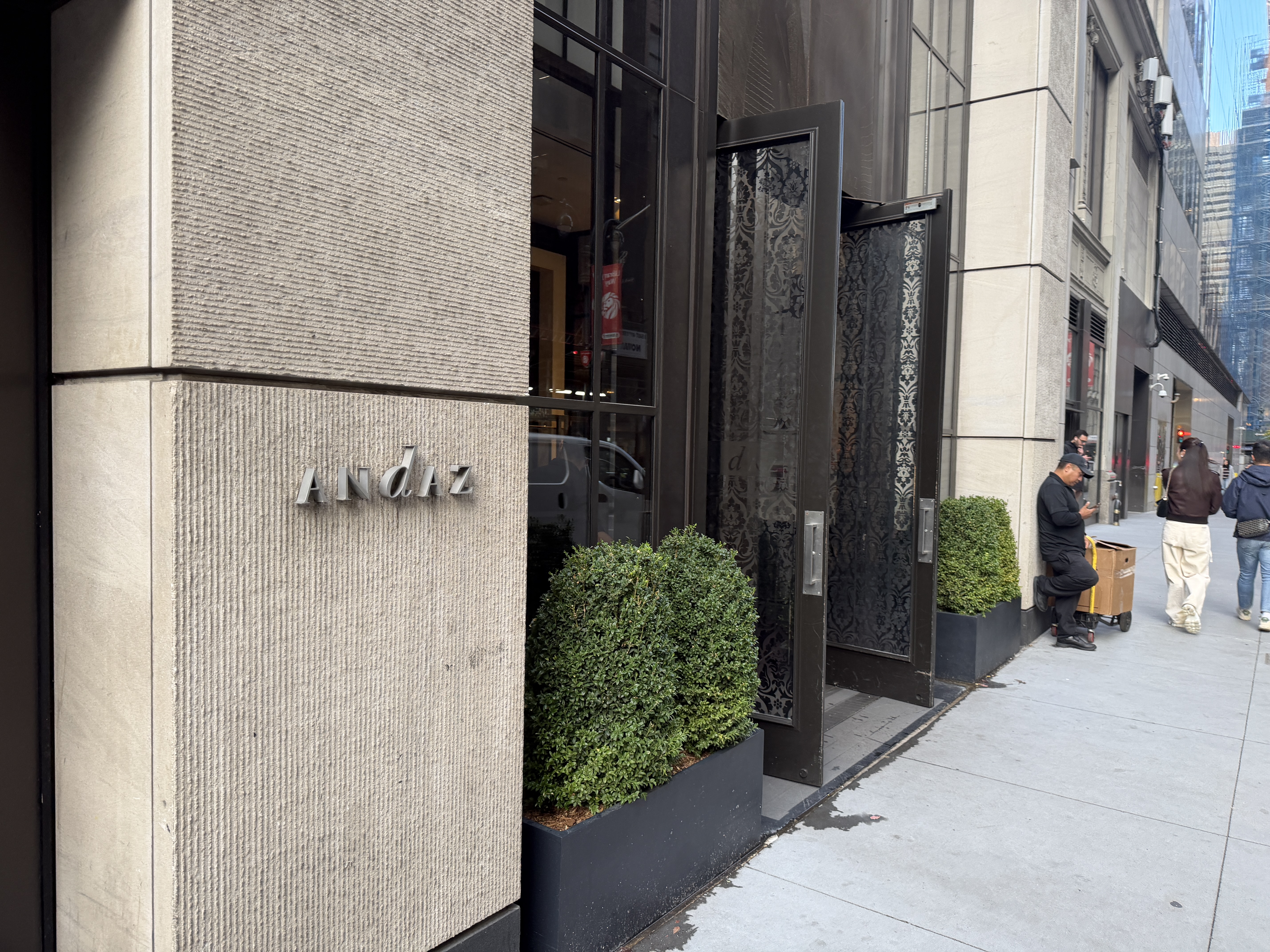 Andaz Fifth Avenue Front Door Close Up