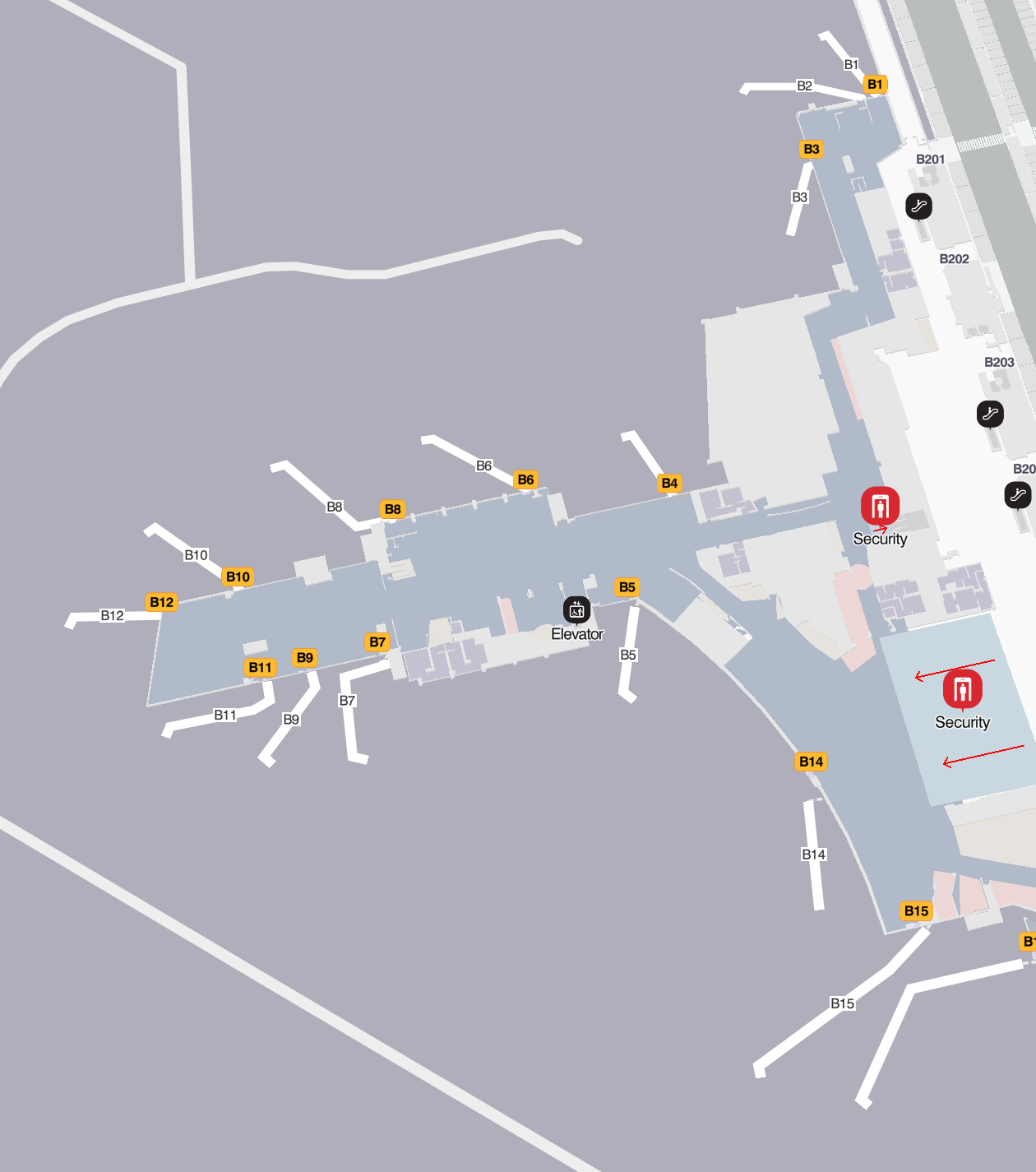 Boston Logan International Airport Terminal B Gates B1 to B15 Boston Logan International Airport Terminal B Gates B1 to B15