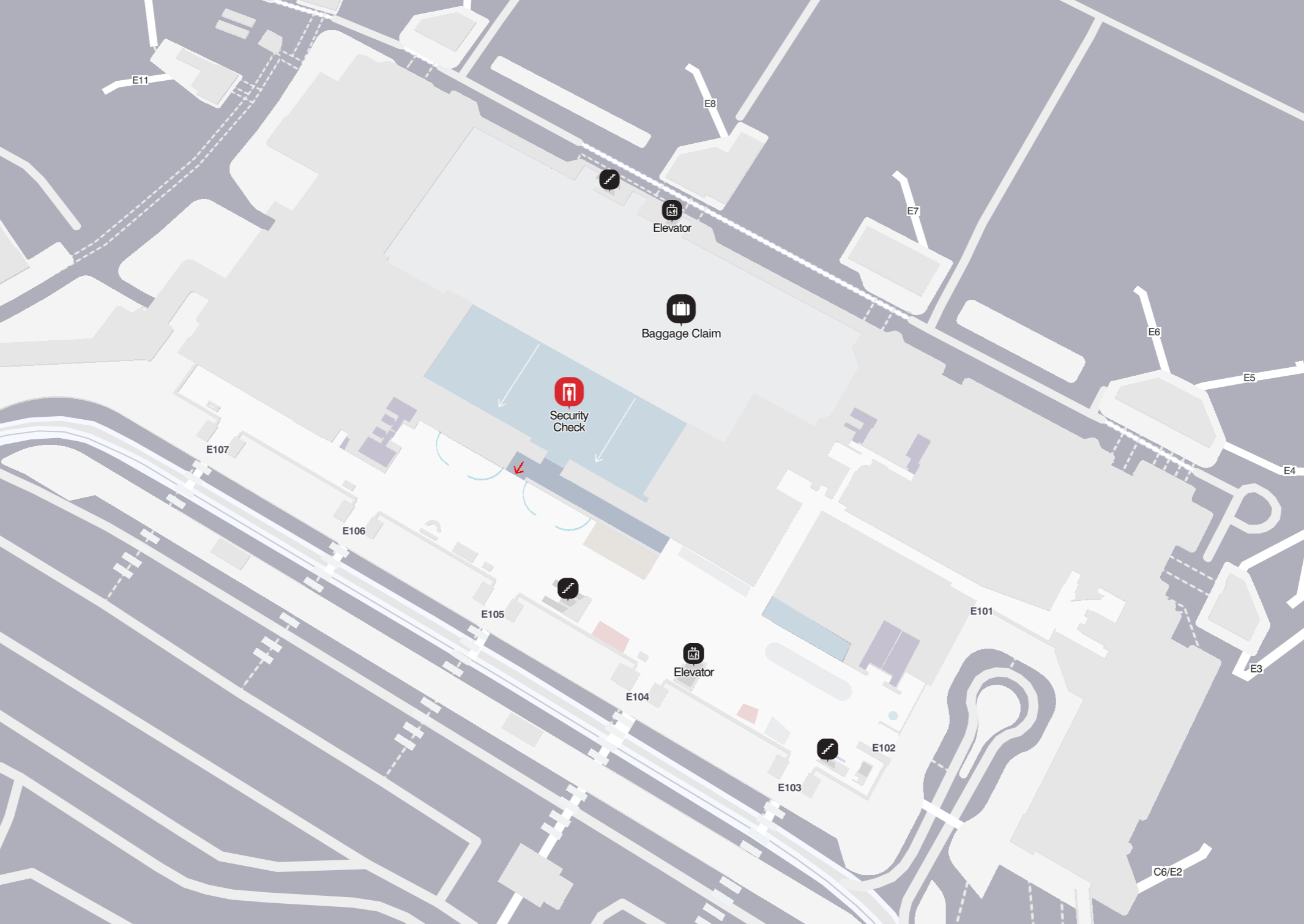 BOS Terminal E Level 1 Boston Logan International Airport Terminal E Arrivals