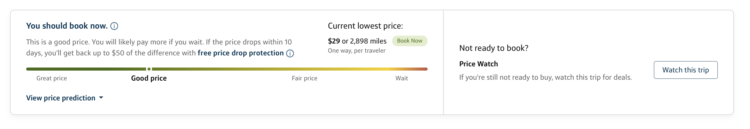 Capital One Travel price drop protection