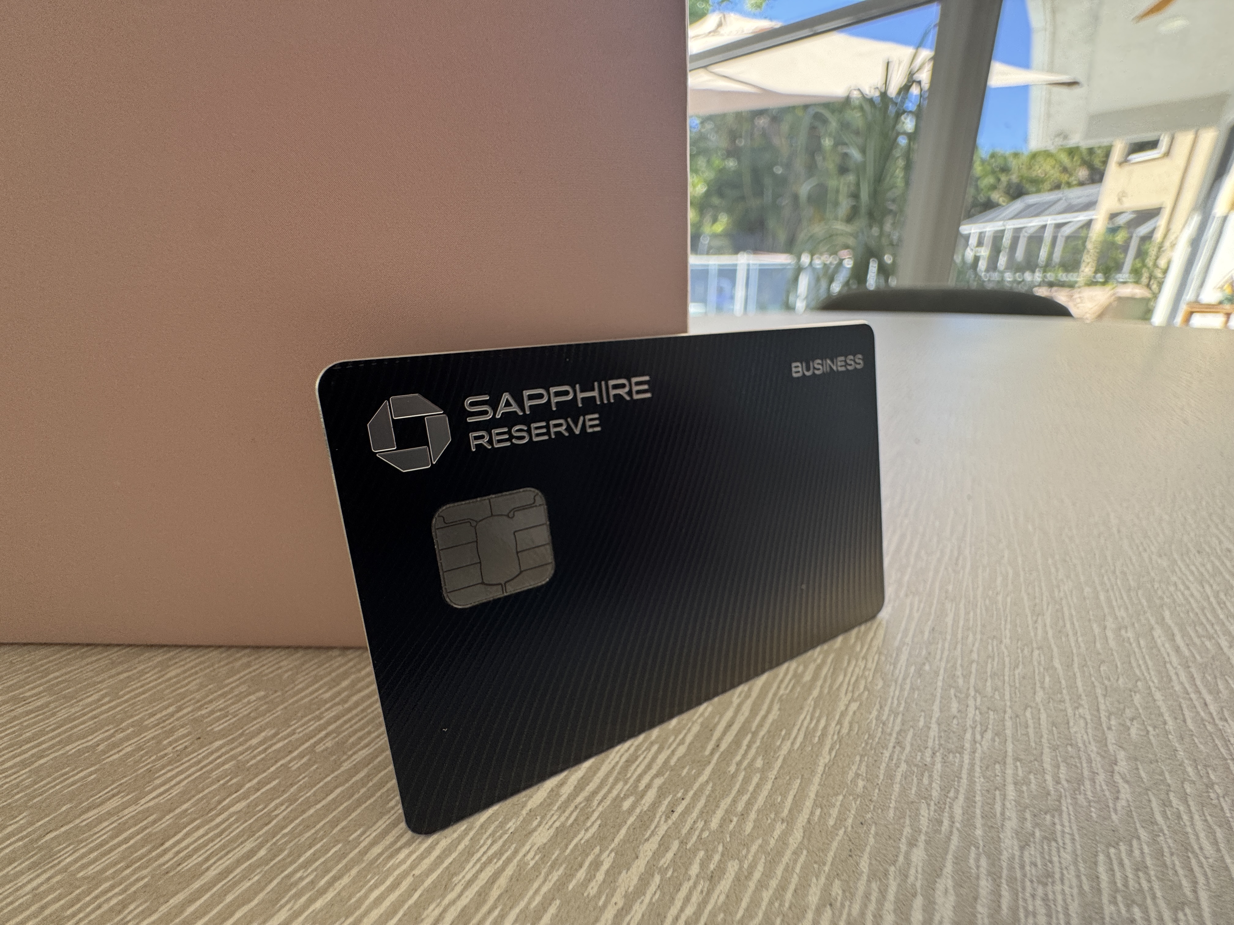 Chase Sapphire Reserve Business Pink Background