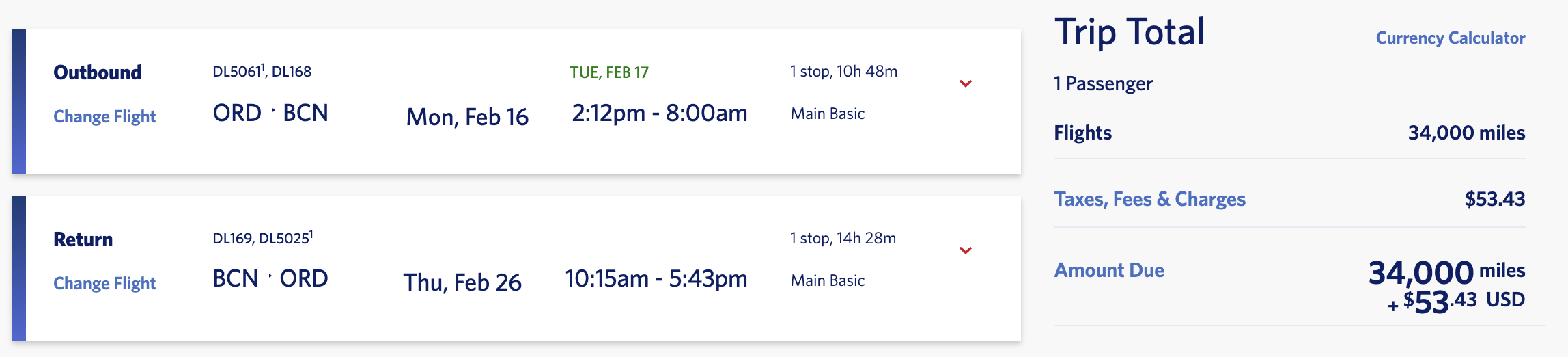Delta SkyMiles 34k miles round trip U.S. to Europe Delta SkyMiles 34k miles round trip U.S. to Europe
