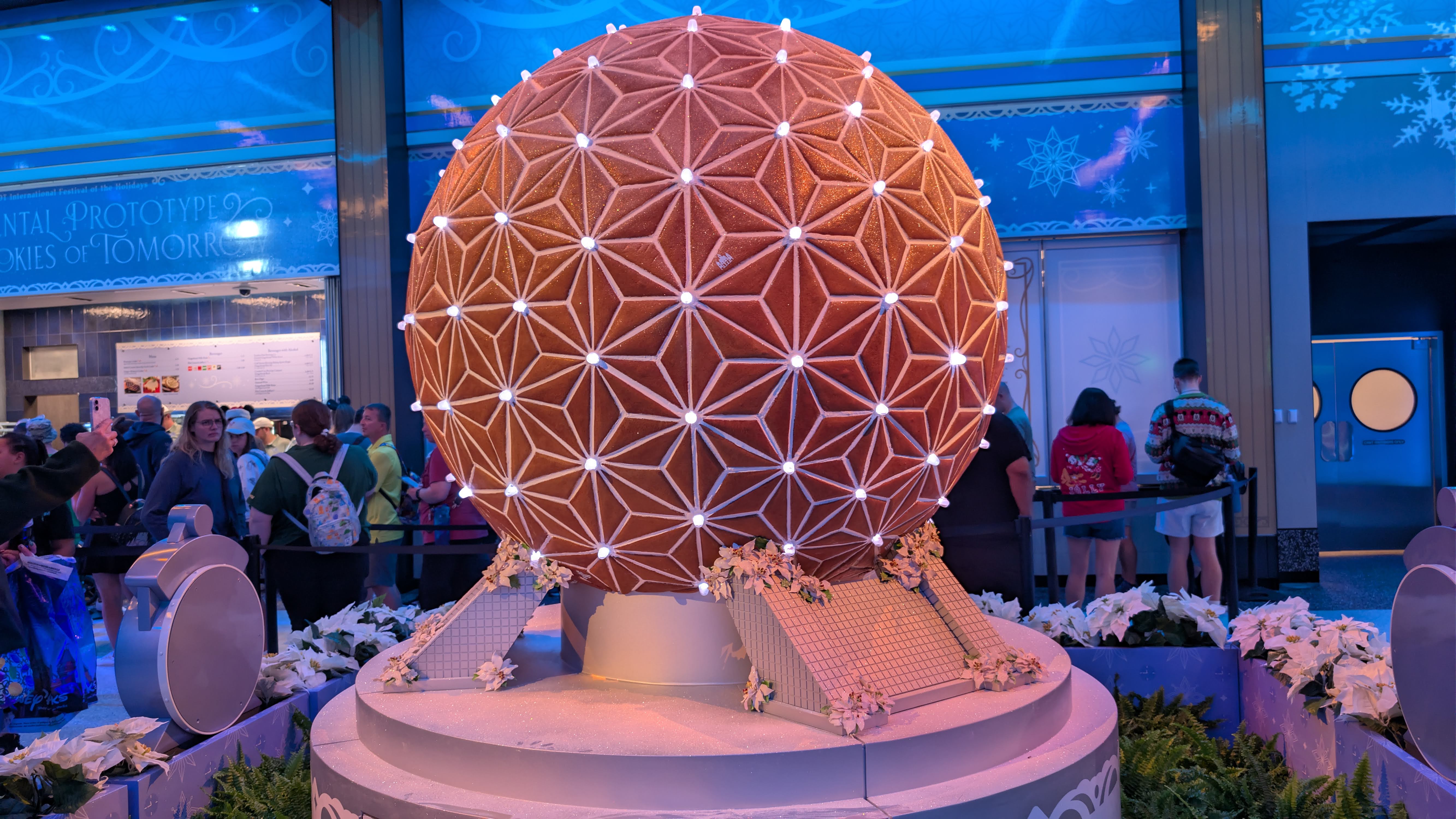 EPCOT International Festival of the Holidays Spaceship Earth gingerbread