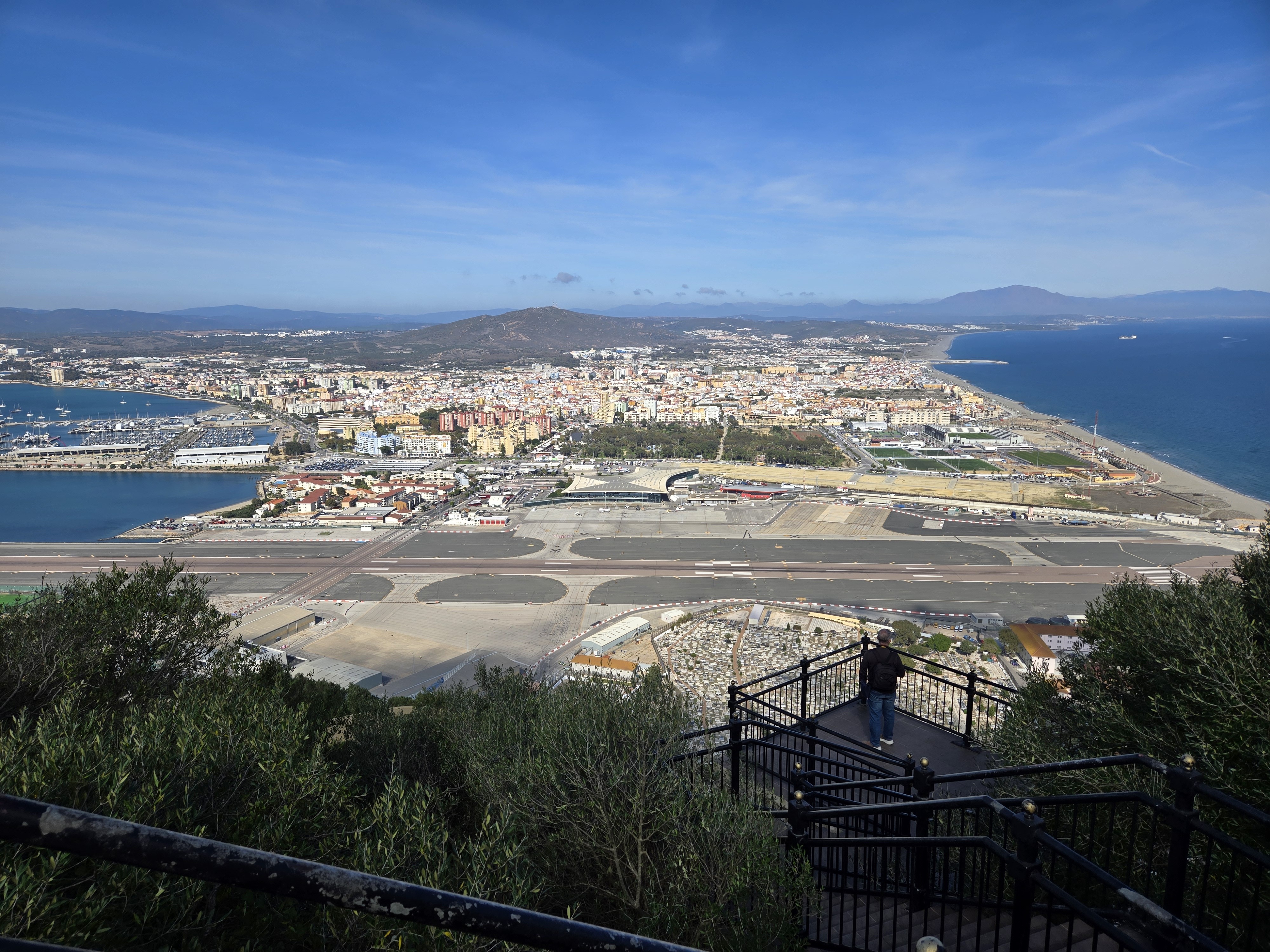 Gibraltar View of La Linea from the Rock