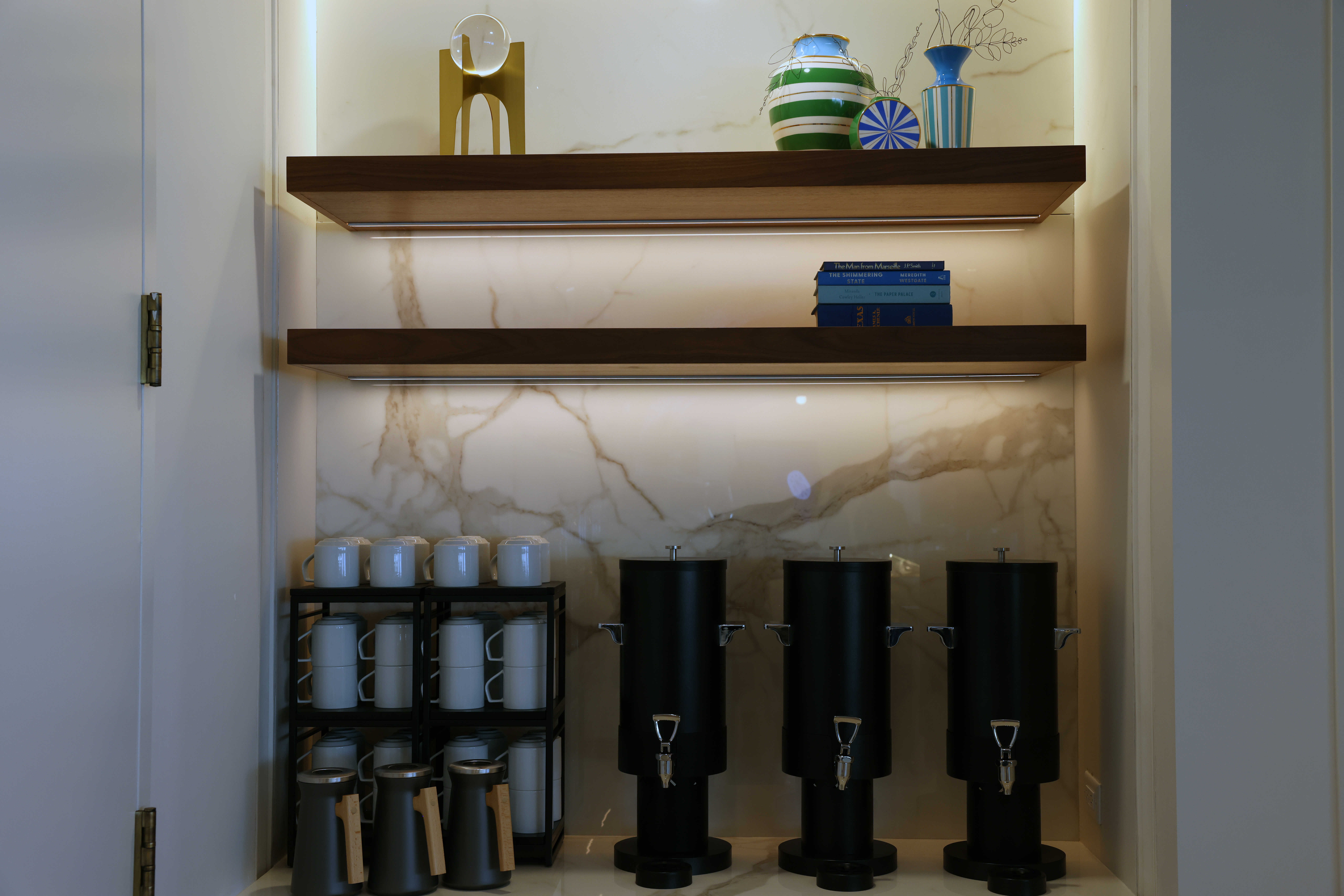 JetBlue JFK BlueHouse lounge first floor coffee station