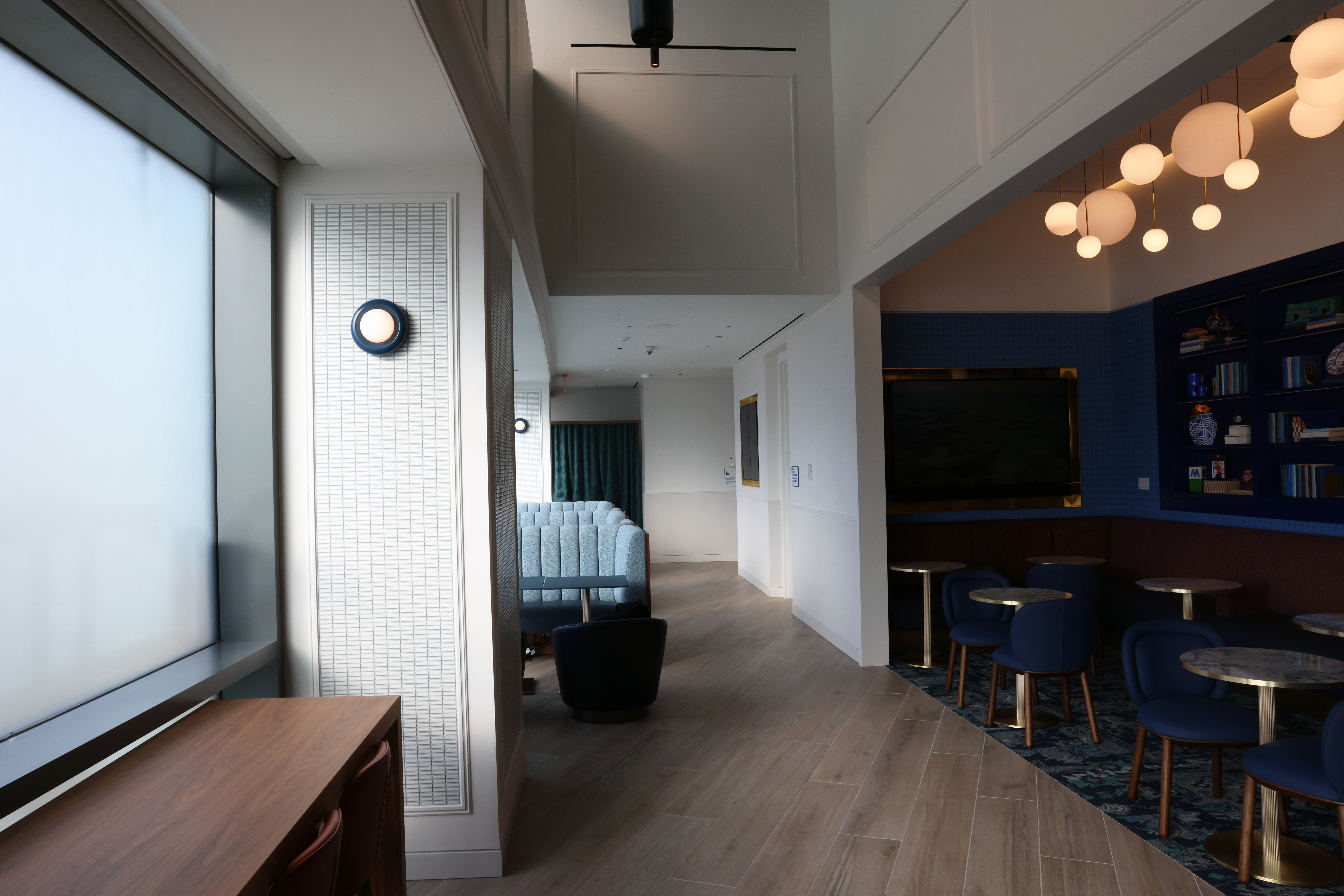 JetBlue JFK lounge BlueHouse first floor natural lighting